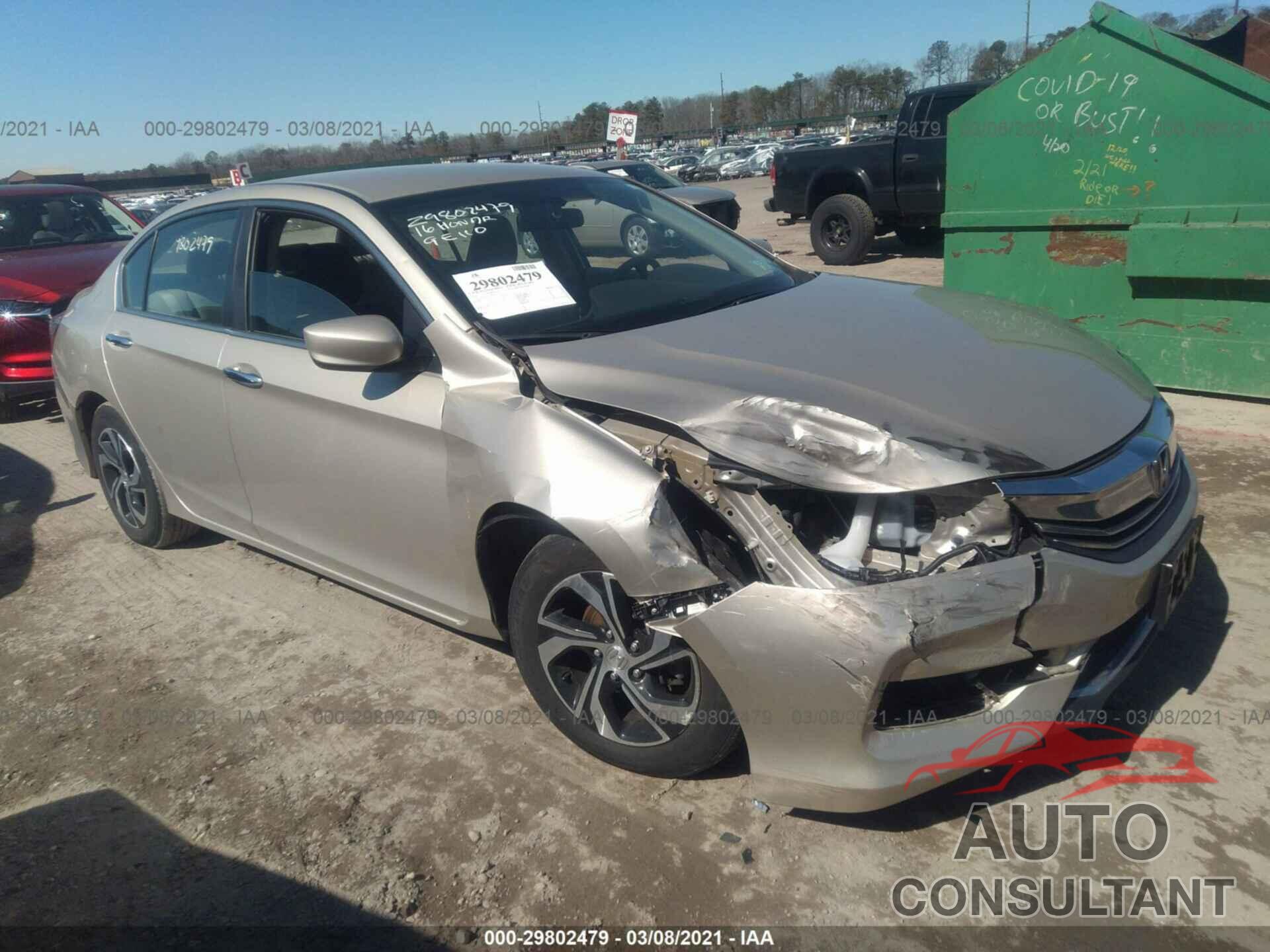 HONDA ACCORD SEDAN 2016 - 1HGCR2F33GA027537