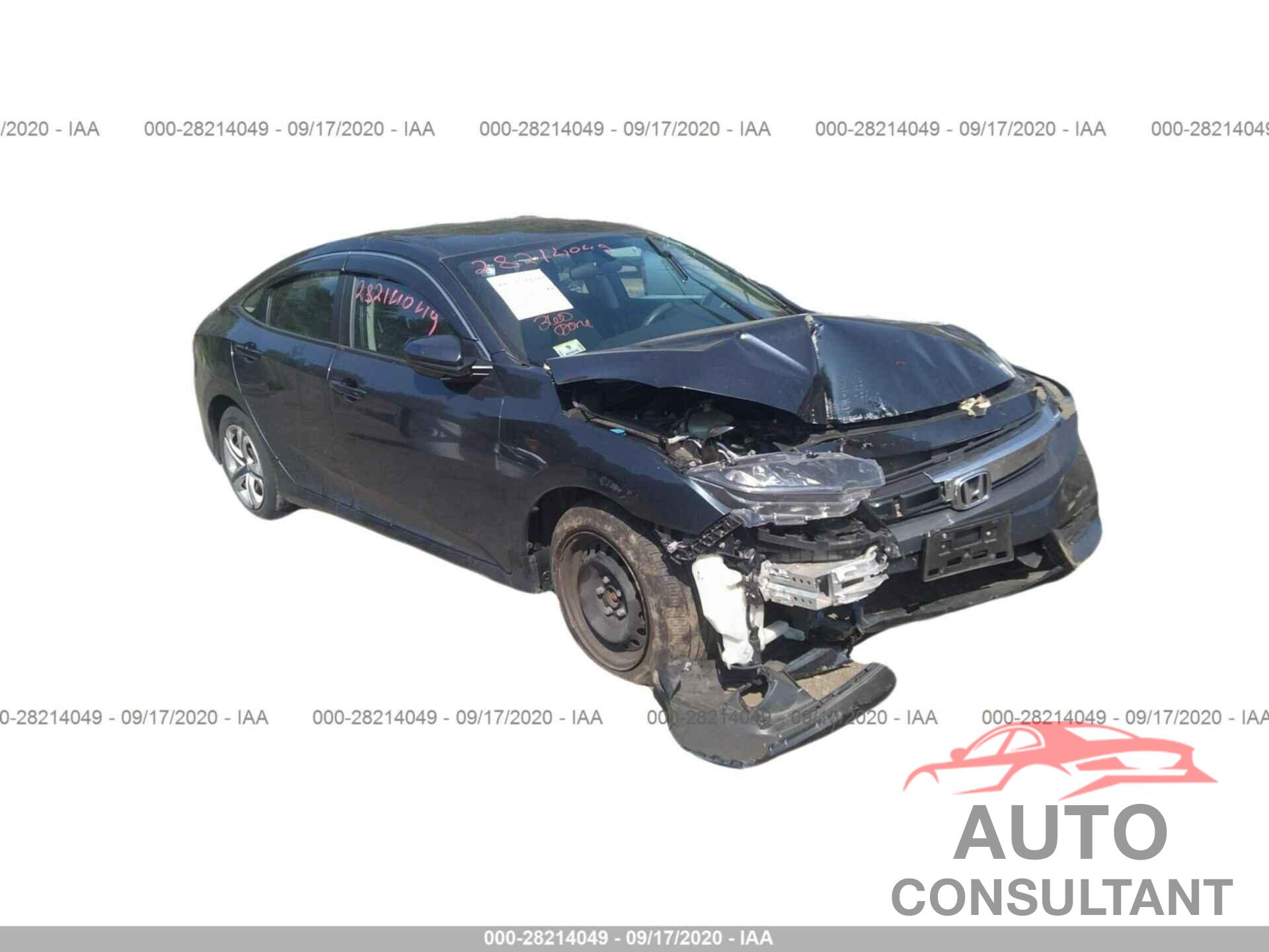 HONDA CIVIC SEDAN 2017 - 19XFC2F56HE227969