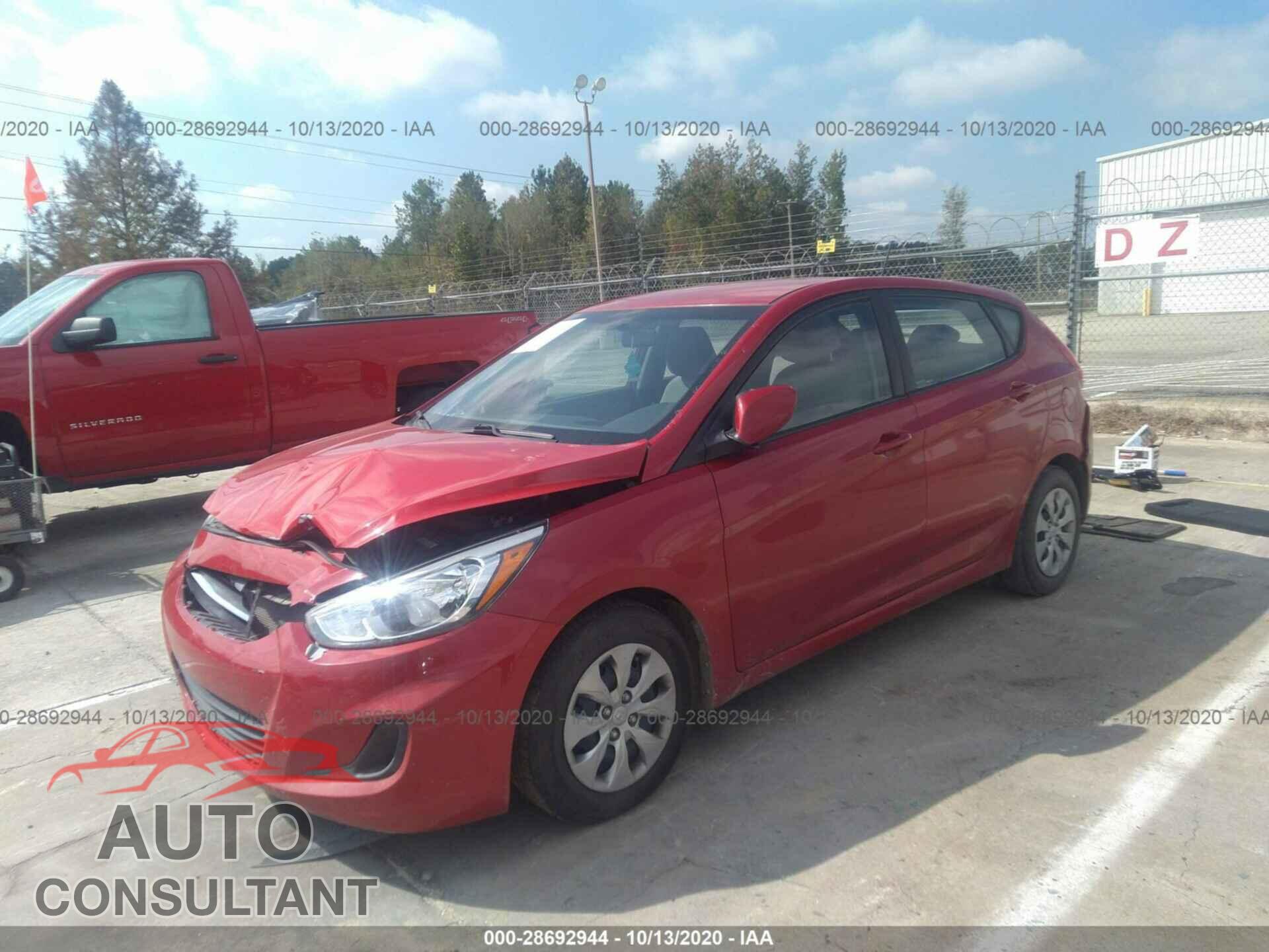 HYUNDAI ACCENT 2017 - KMHCT5AEXHU338792