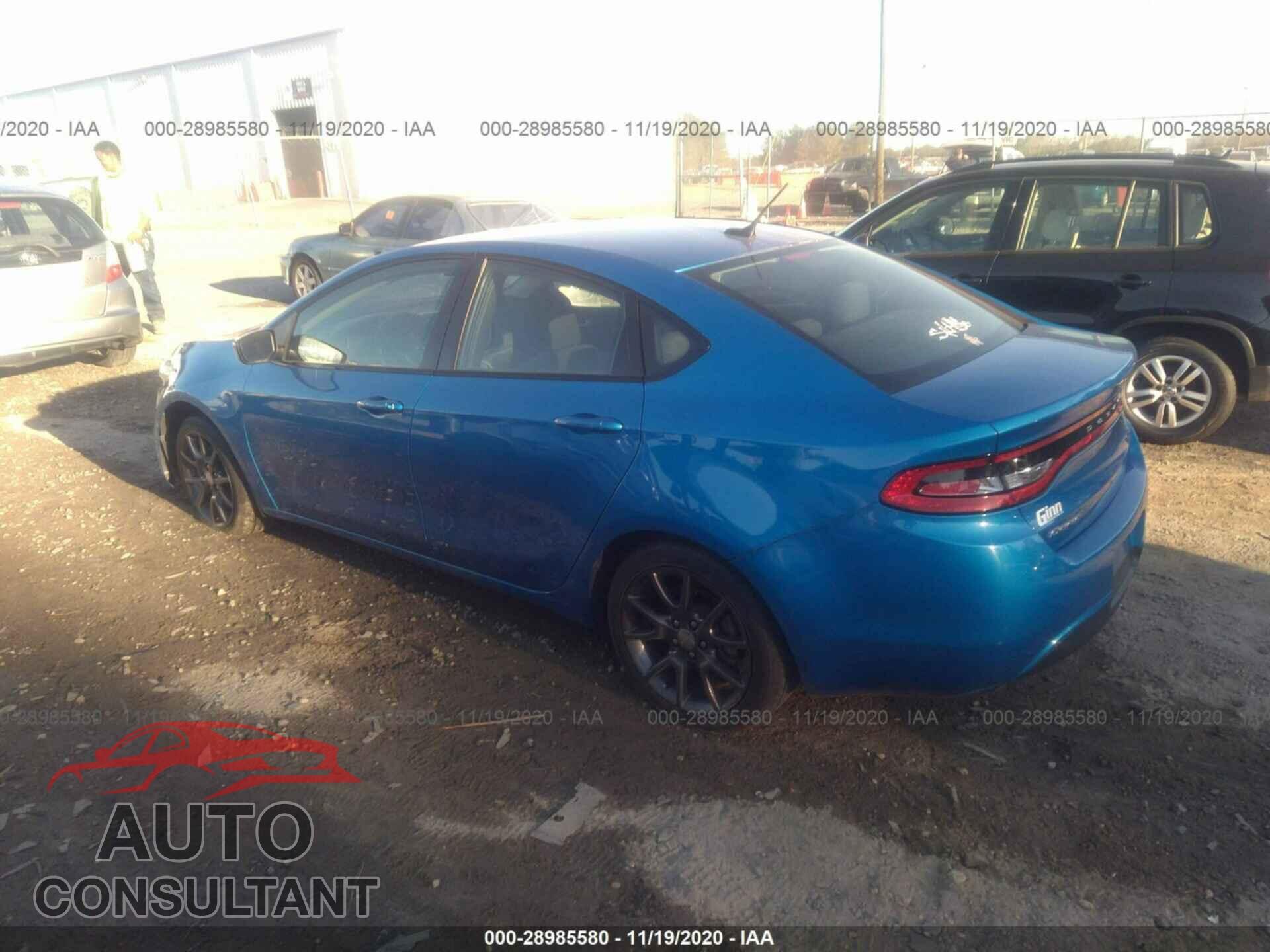 DODGE DART 2016 - 1C3CDFAA8GD606326
