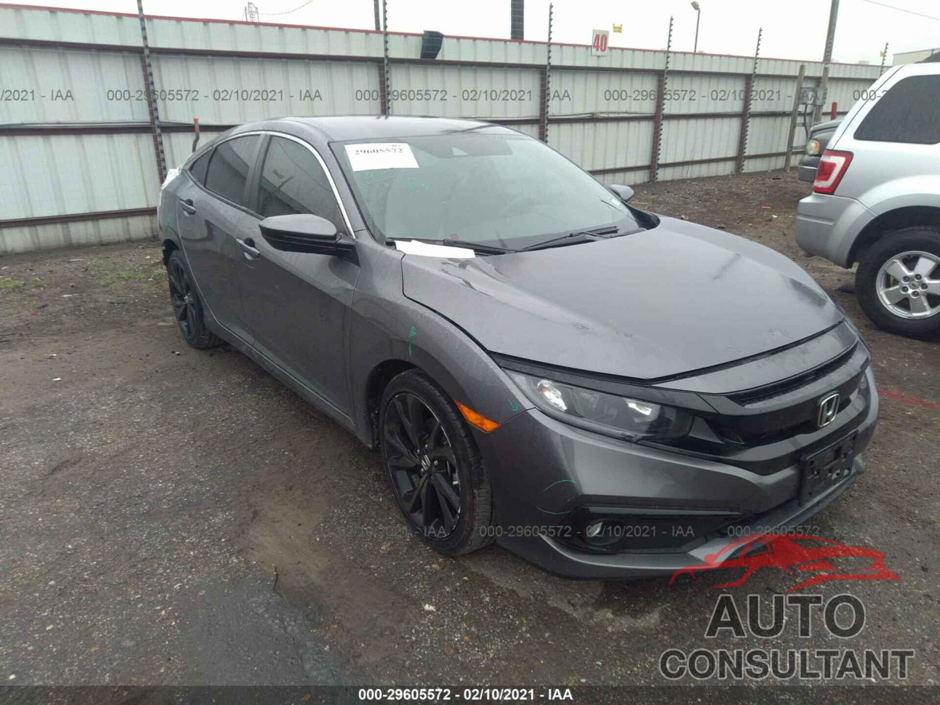 HONDA CIVIC SEDAN 2019 - 19XFC2F87KE009735