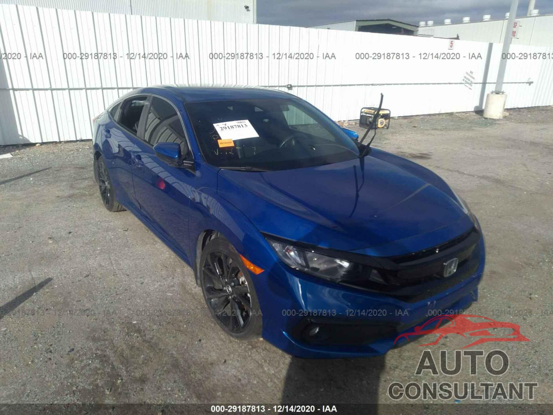 HONDA CIVIC SEDAN 2019 - 19XFC2F81KE025767