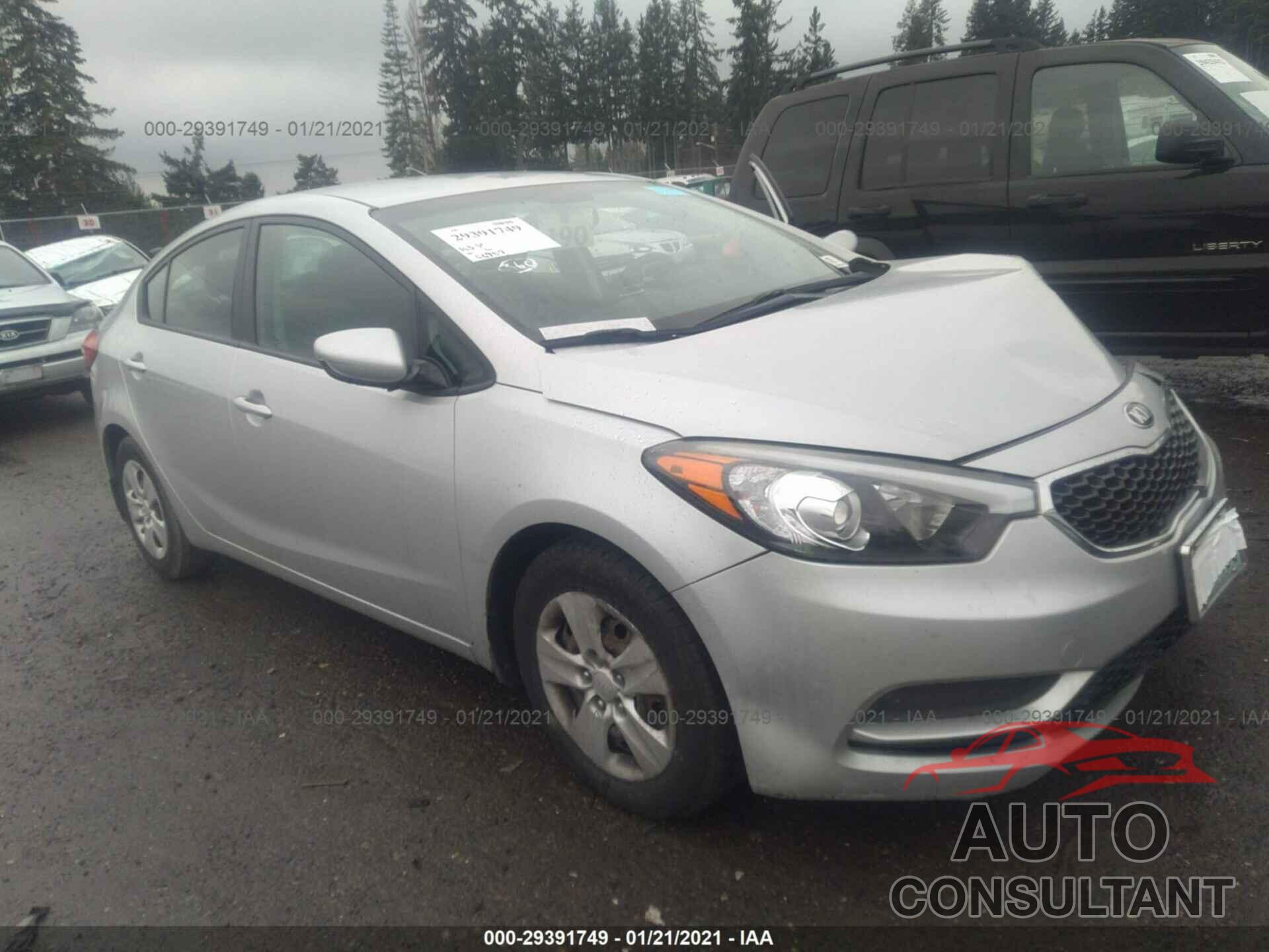 KIA FORTE 2016 - KNAFK4A67G5462970