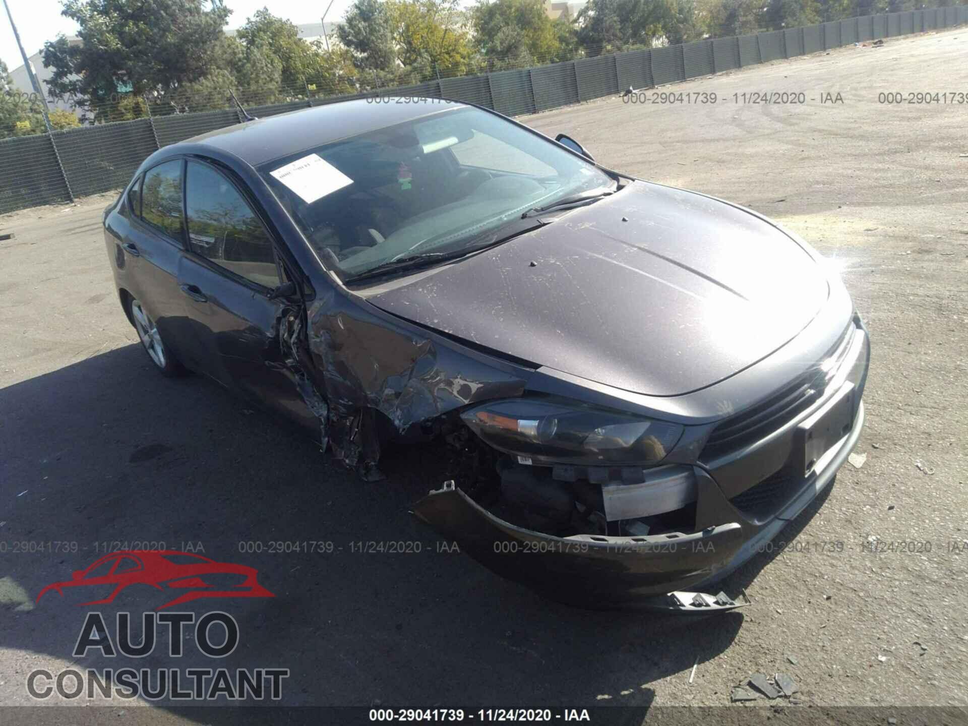 DODGE DART 2016 - 1C3CDFBB2GD538323