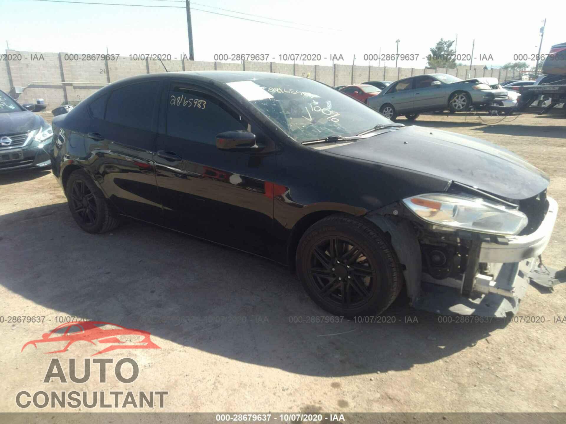 DODGE DART 2016 - 1C3CDFBA9GD652469