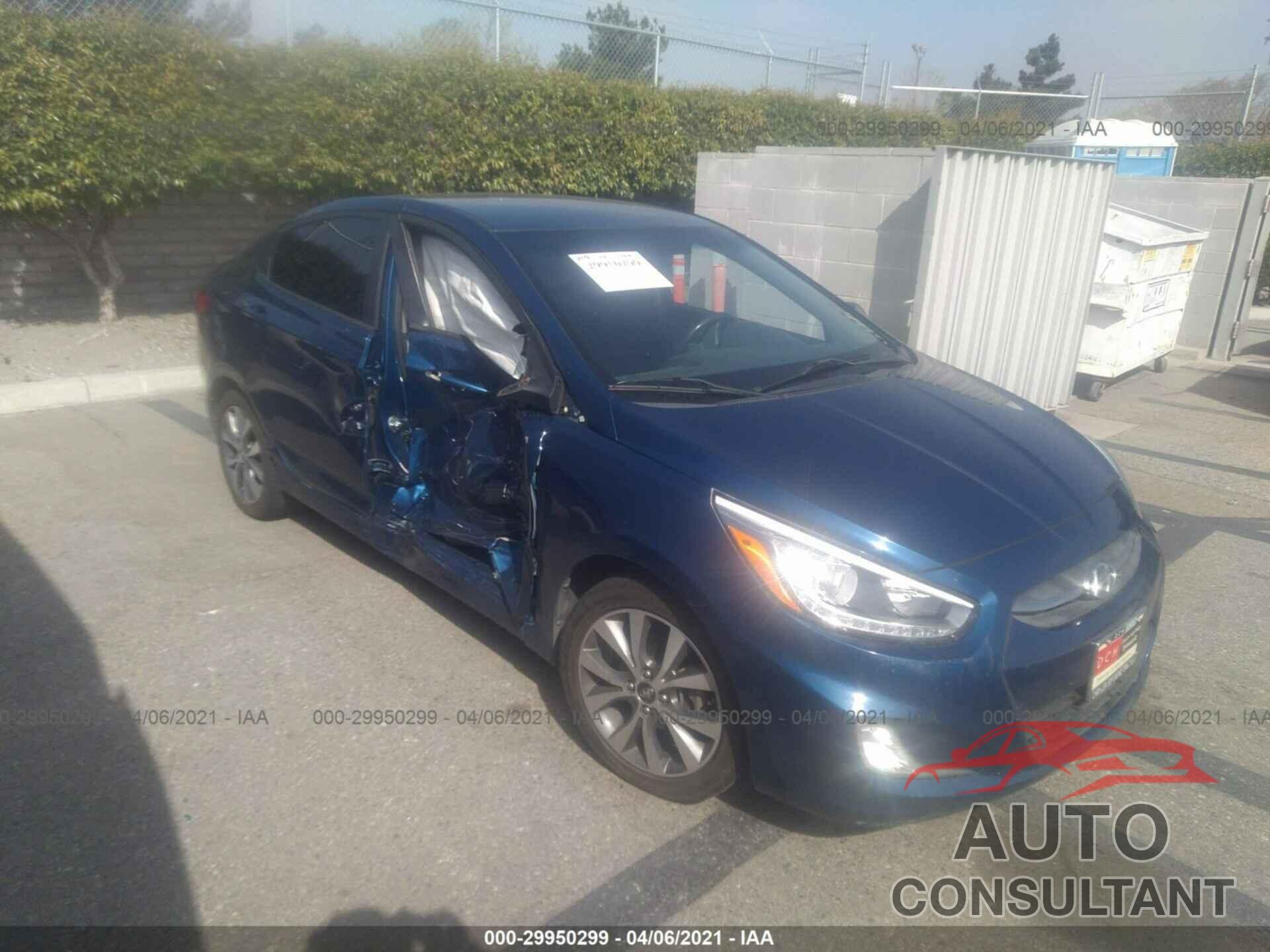 HYUNDAI ACCENT 2016 - KMHCU4AE8GU065549