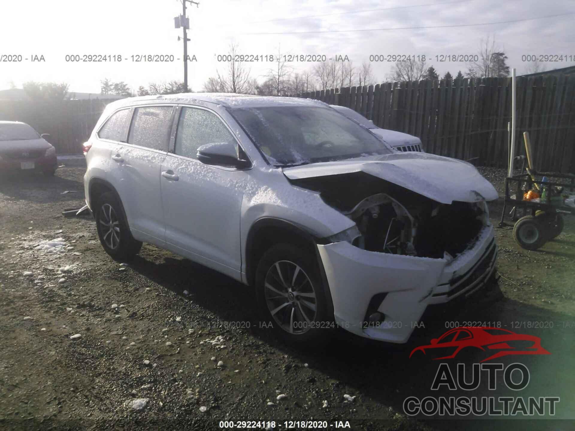 TOYOTA HIGHLANDER 2017 - 5TDKZRFH9HS196948