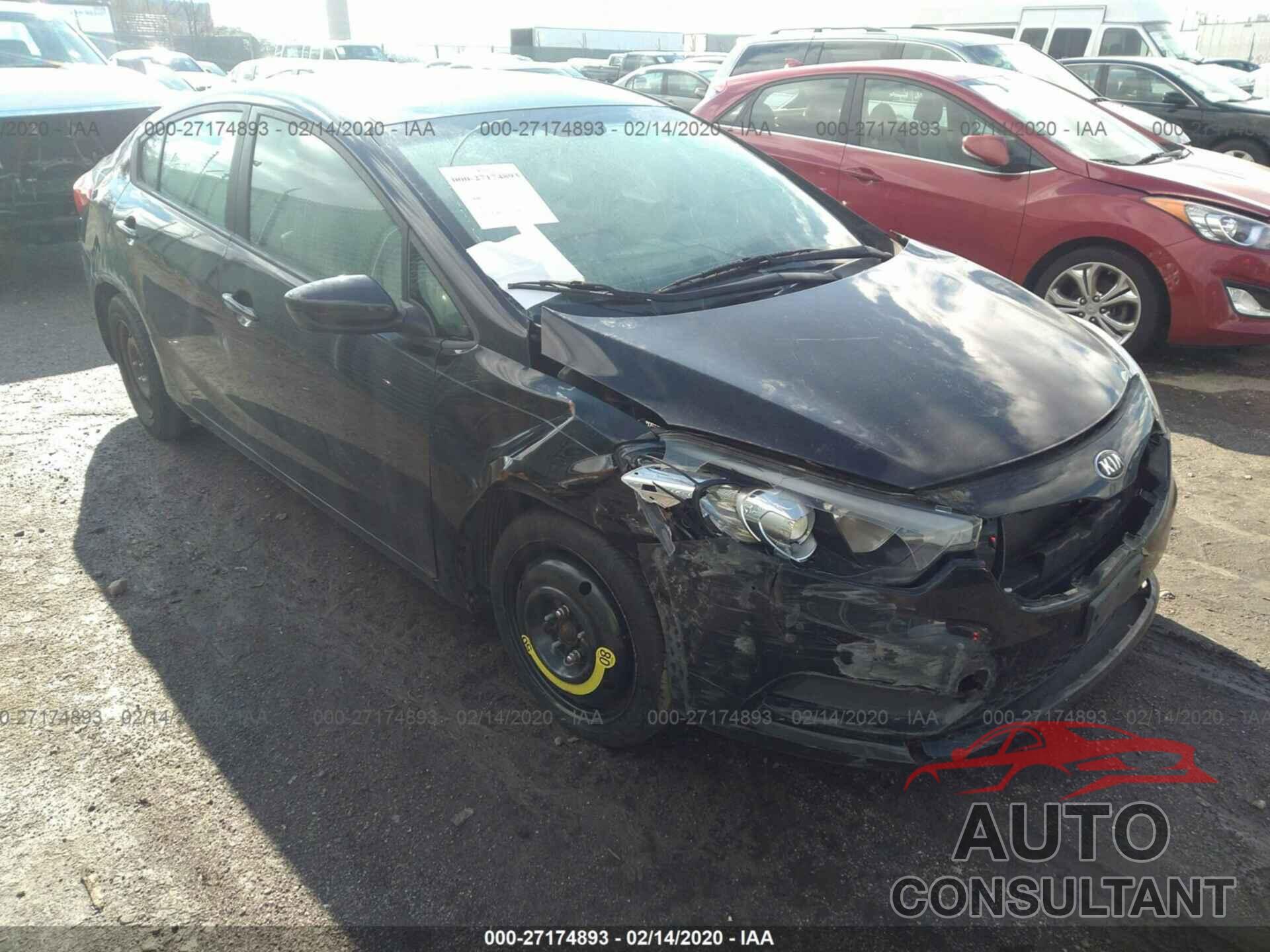 KIA FORTE 2016 - KNAFK4A69G5486669