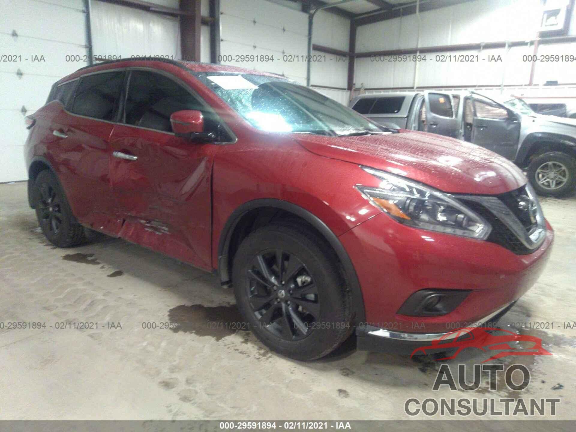 NISSAN MURANO 2018 - 5N1AZ2MG6JN186317