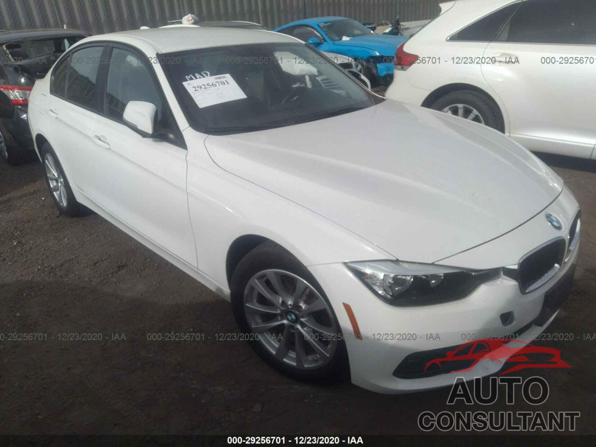 BMW 3 SERIES 2017 - WBA8E5G34HNU42681
