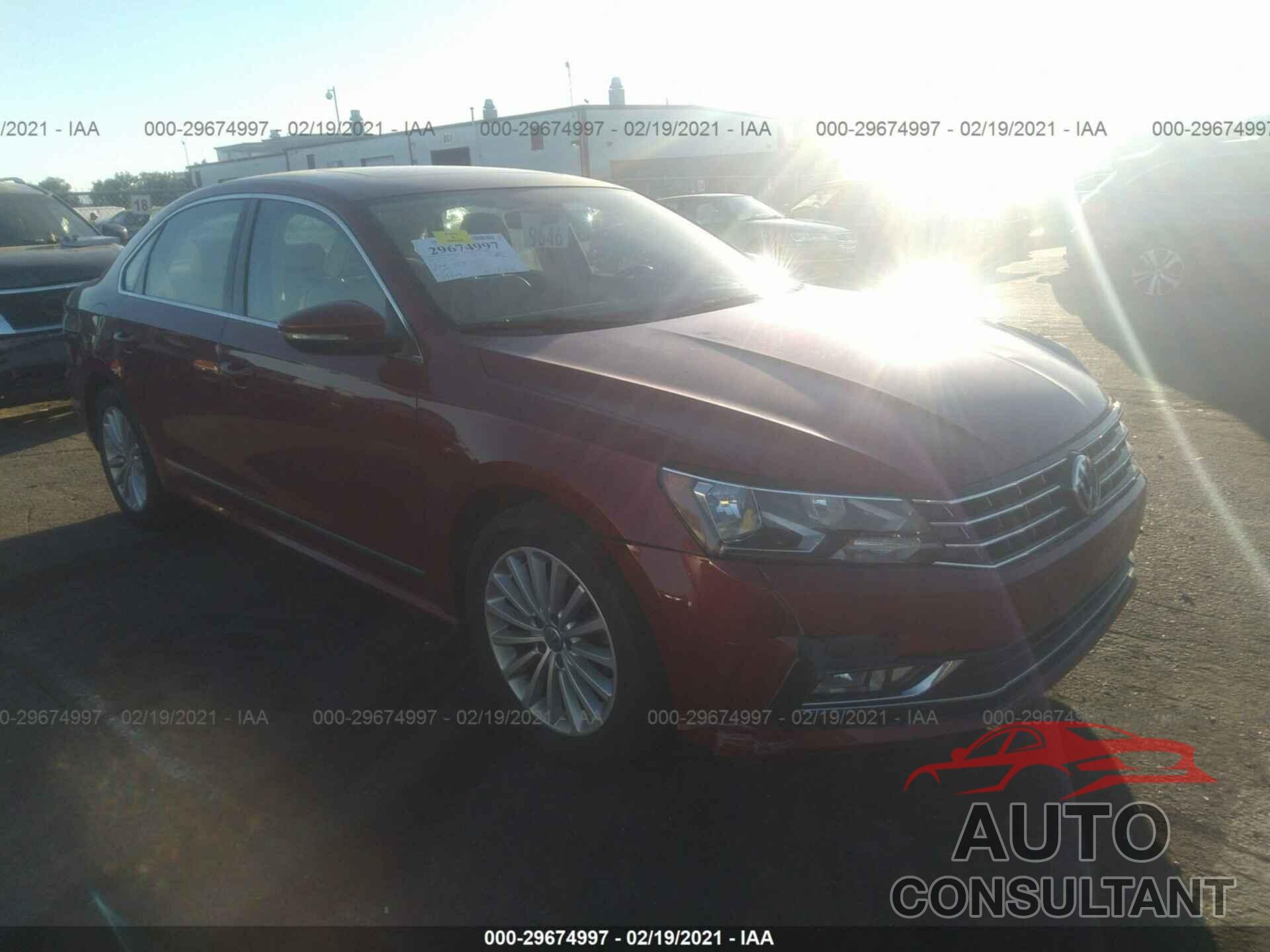 VOLKSWAGEN PASSAT 2016 - 1VWBT7A39GC049804