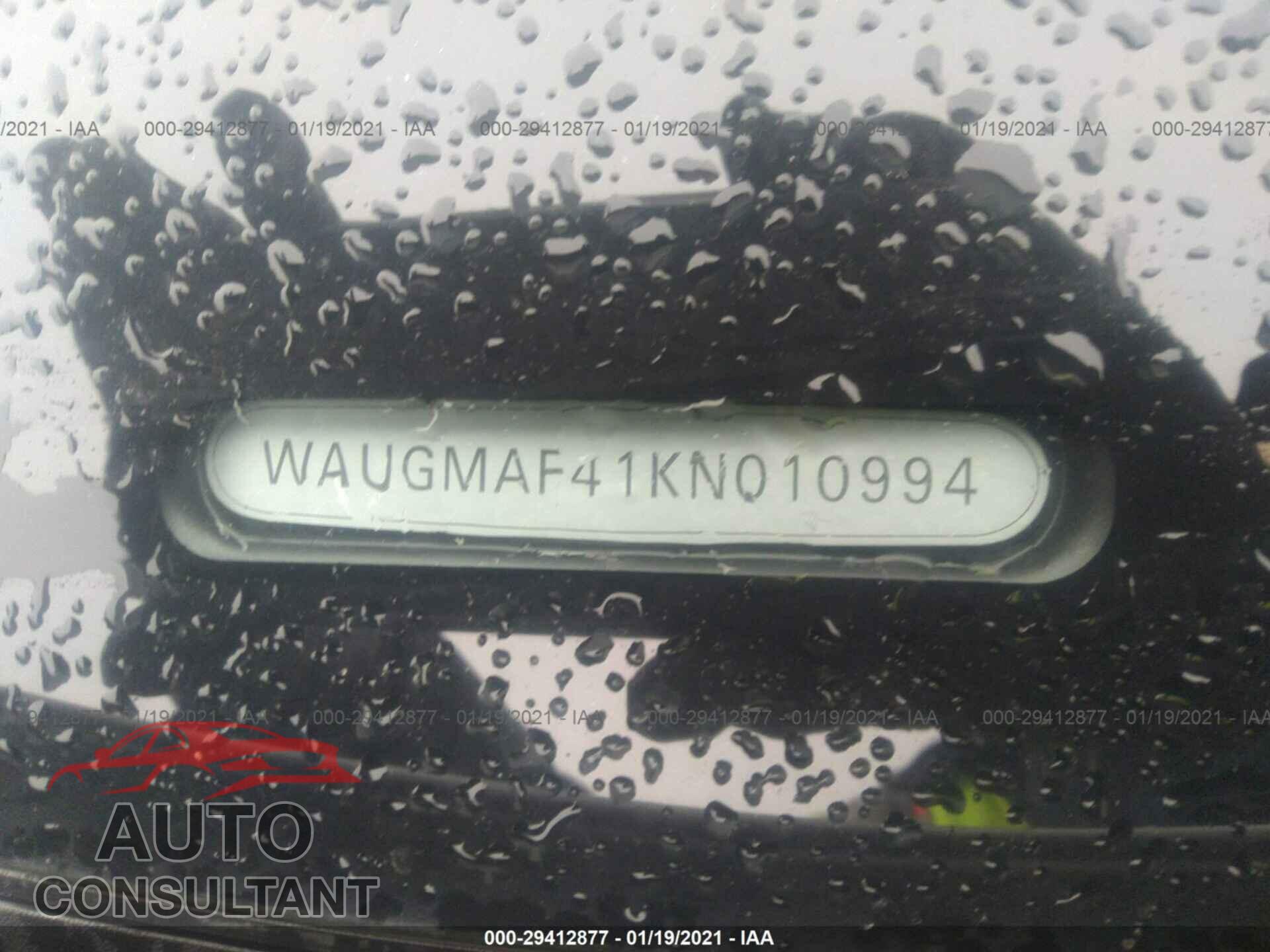AUDI A4 2019 - WAUGMAF41KN010994