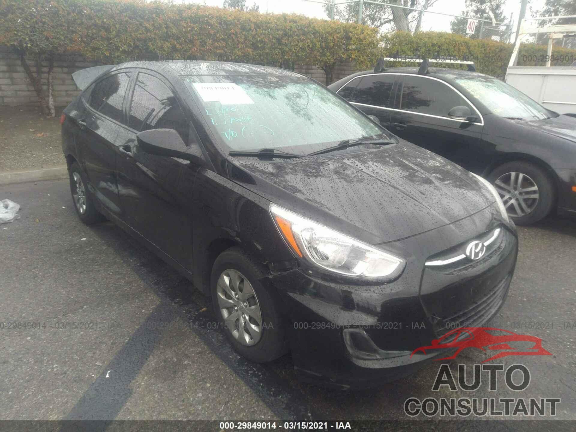HYUNDAI ACCENT 2016 - KMHCT4AE6GU016787