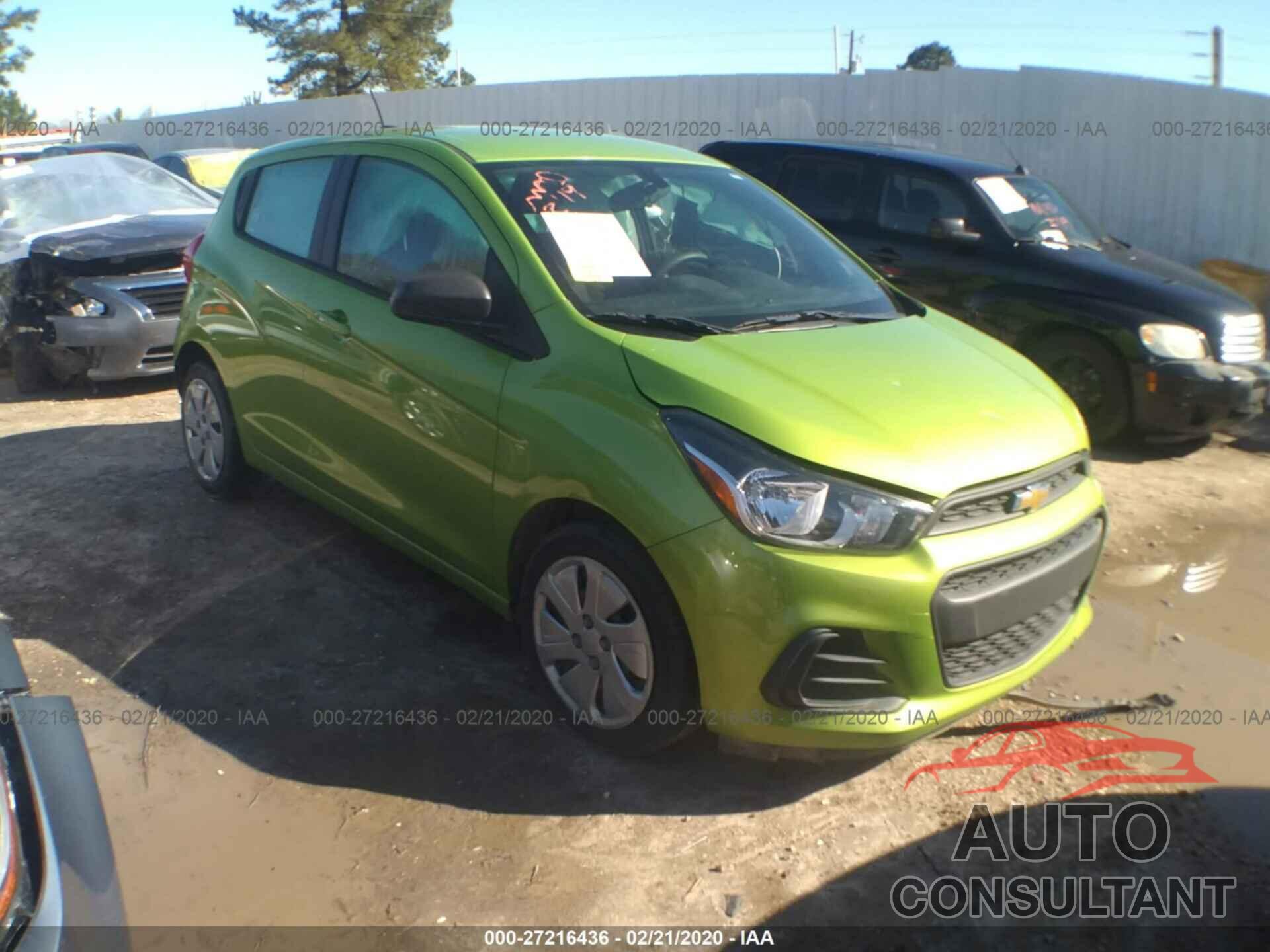 CHEVROLET SPARK 2016 - KL8CB6SA1GC602178