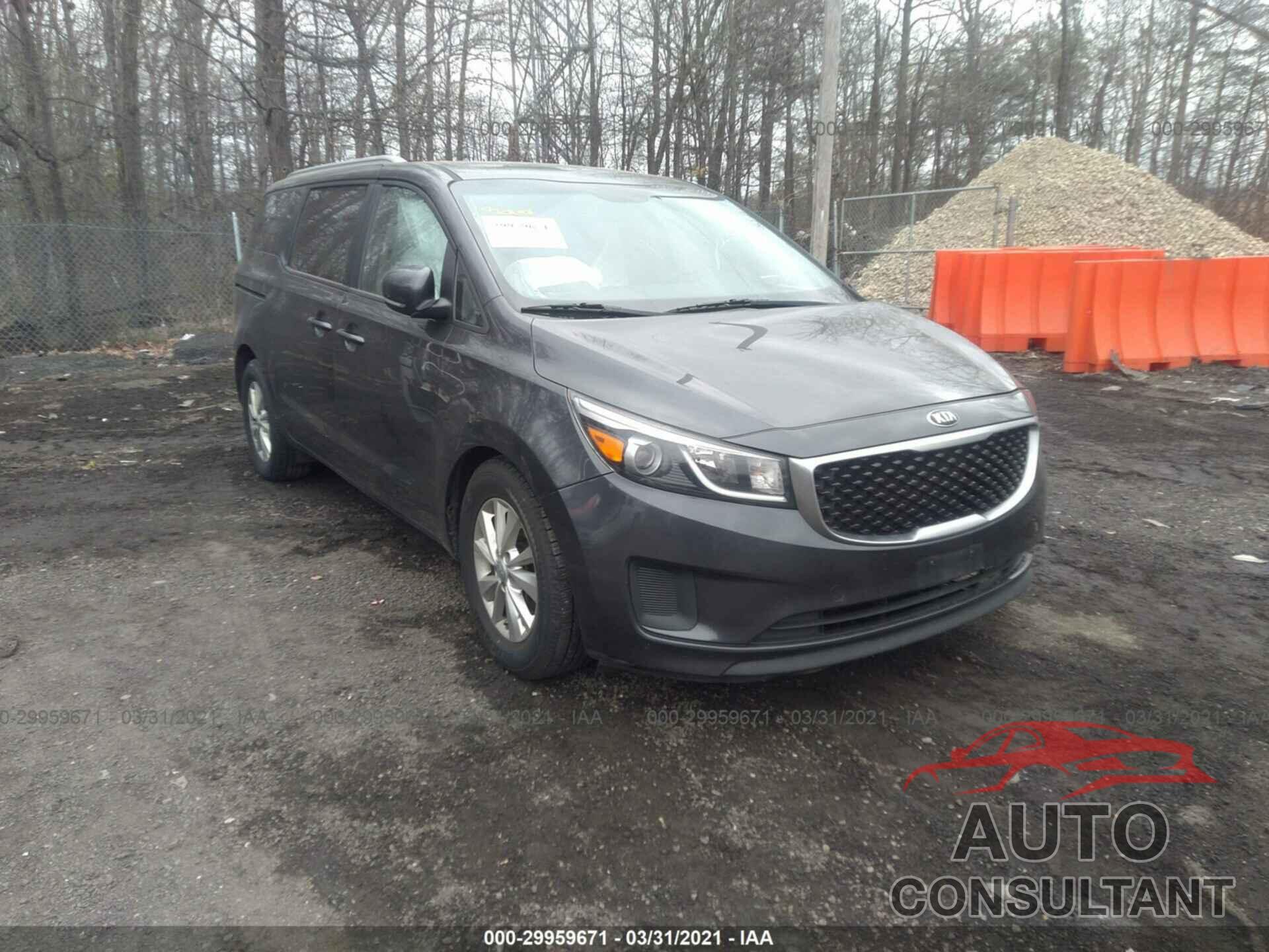 KIA SEDONA 2016 - KNDMB5C14G6111221