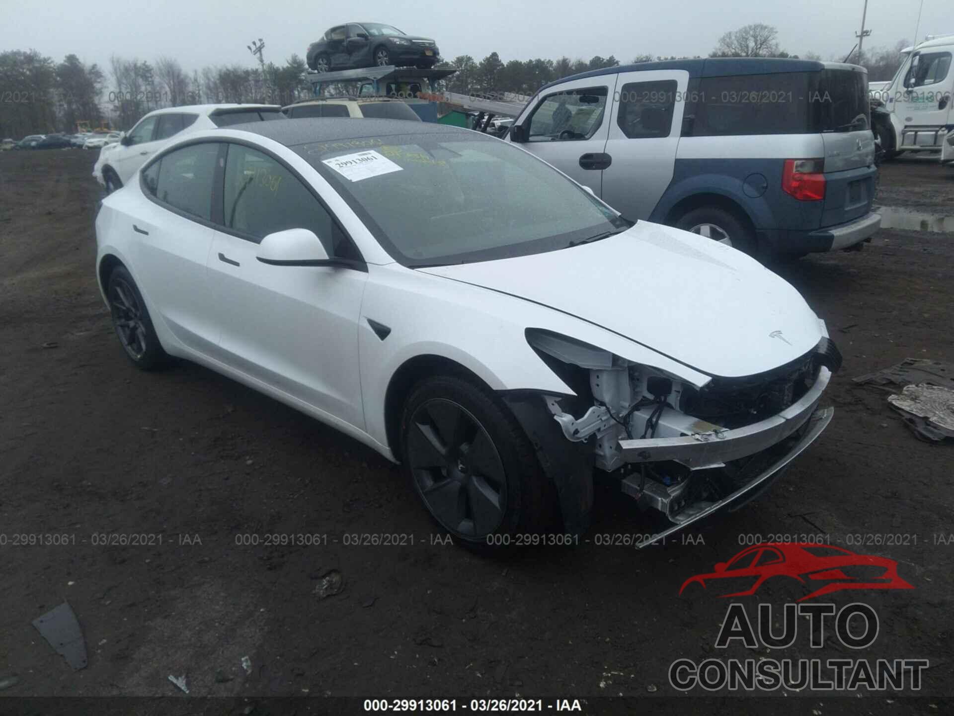 TESLA MODEL 3 2021 - 5YJ3E1EB8MF855485