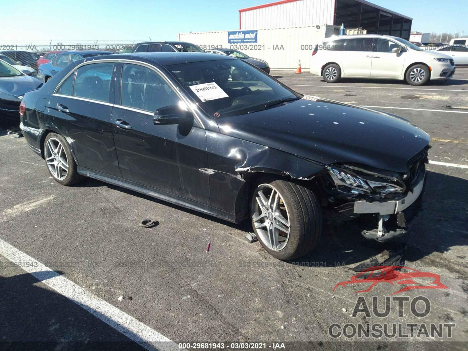 MERCEDES-BENZ E-CLASS 2016 - WDDHF8JB5GB290191