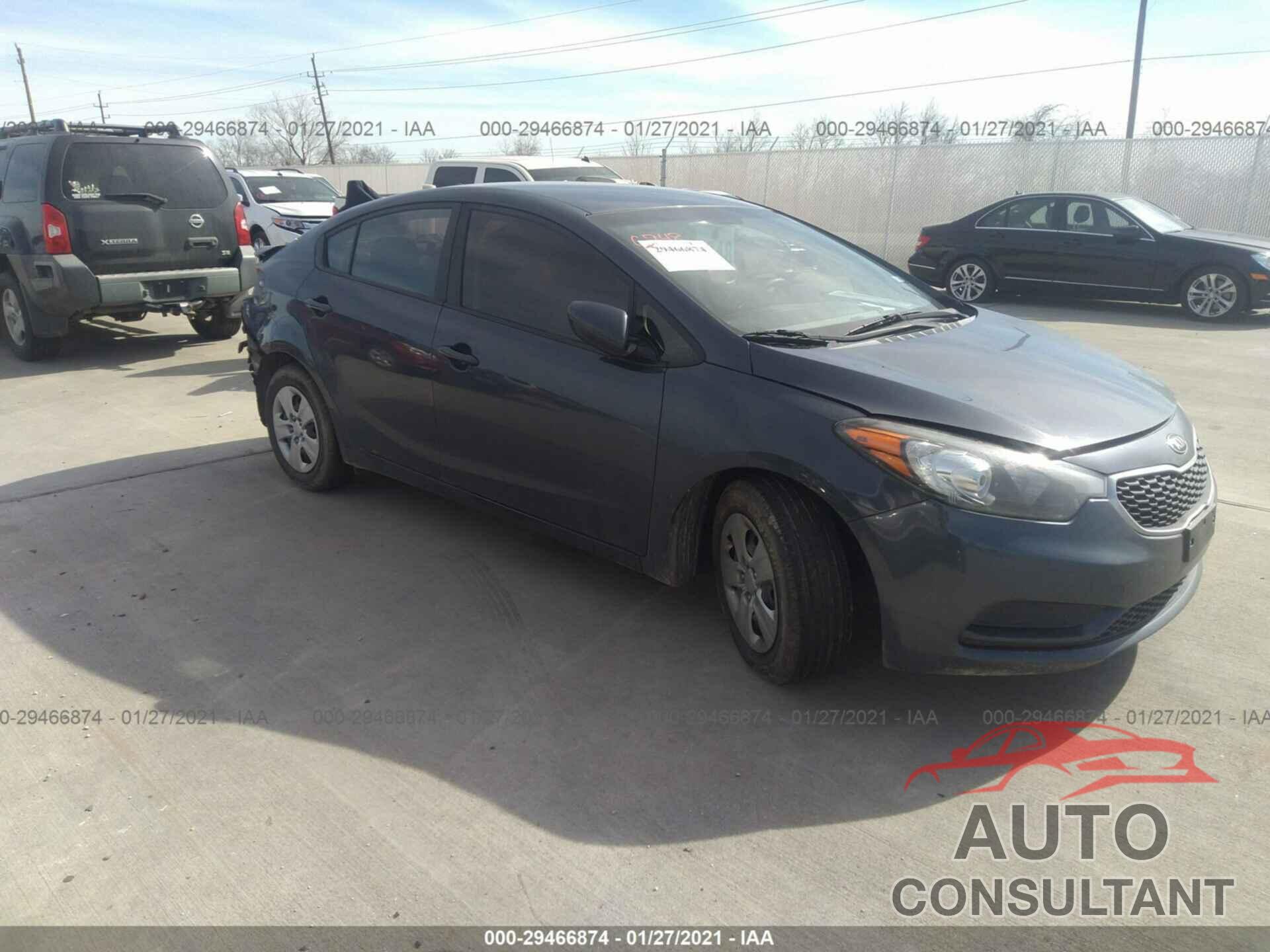 KIA FORTE 2016 - KNAFK4A64G5585190