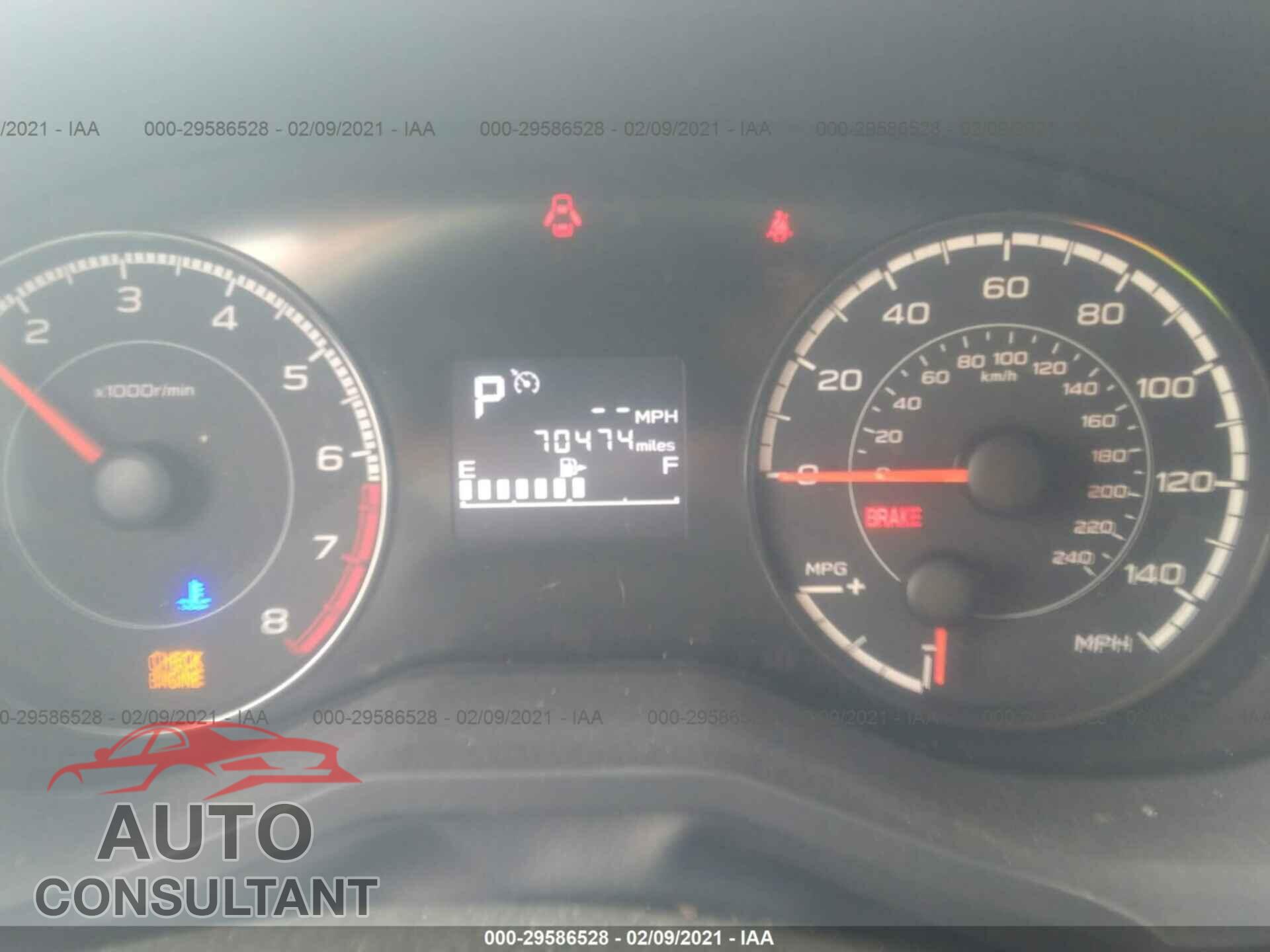 SUBARU IMPREZA 2017 - 4S3GTAA62H3711935