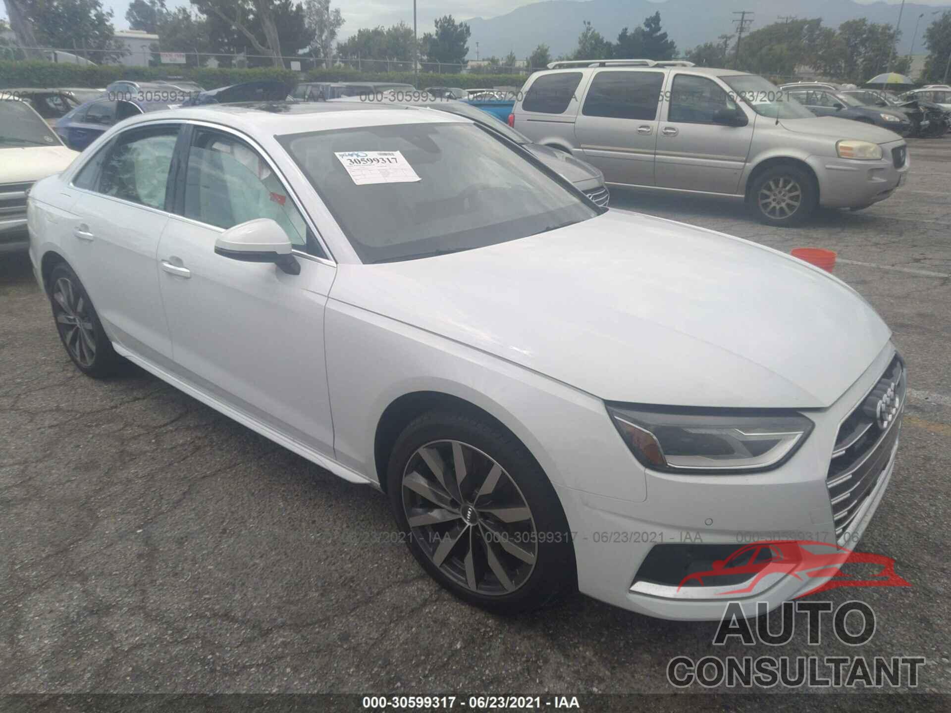 AUDI A4 SEDAN 2021 - WAUABAF41MA015912