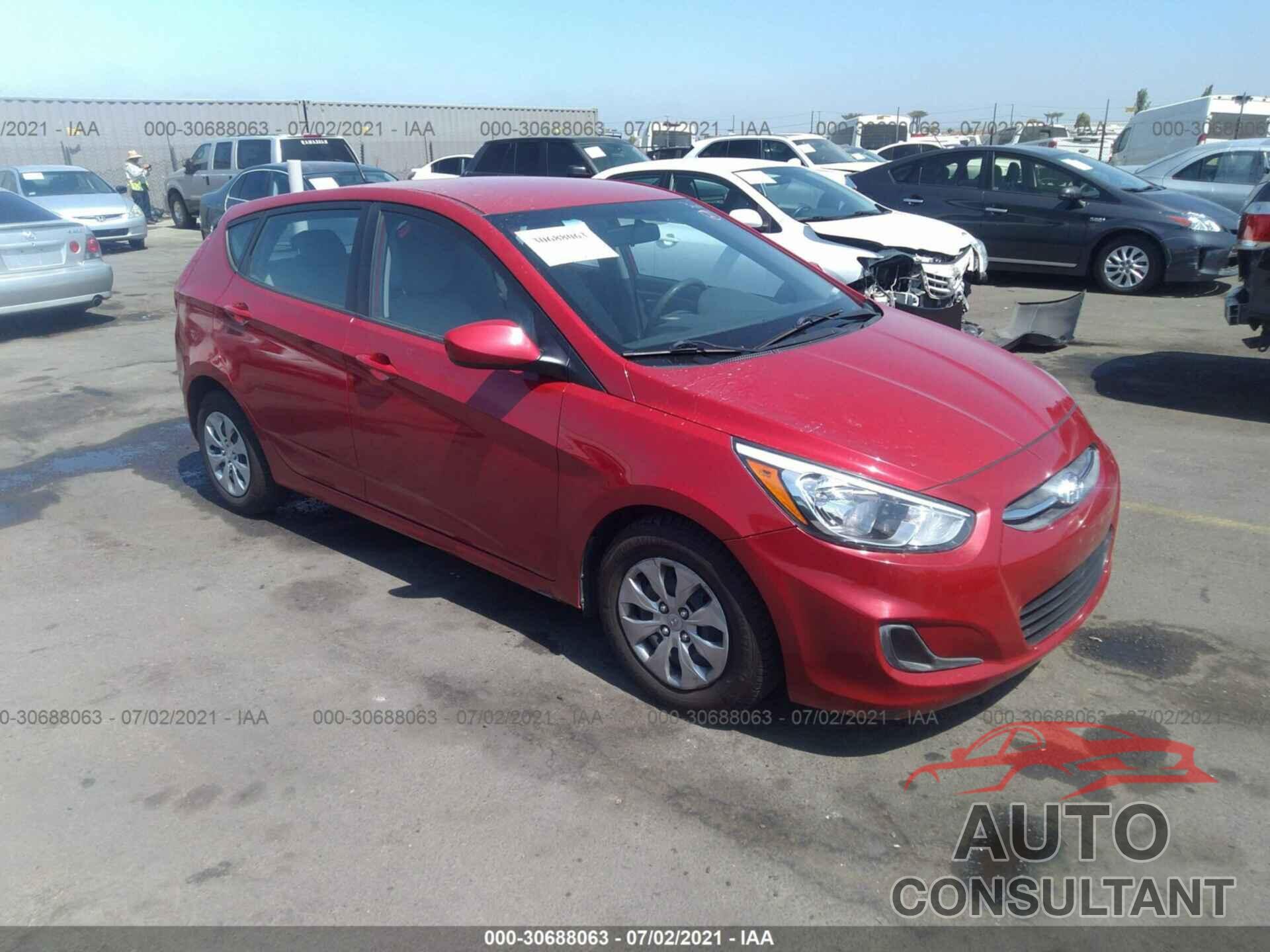 HYUNDAI ACCENT 2017 - KMHCT5AE0HU341913