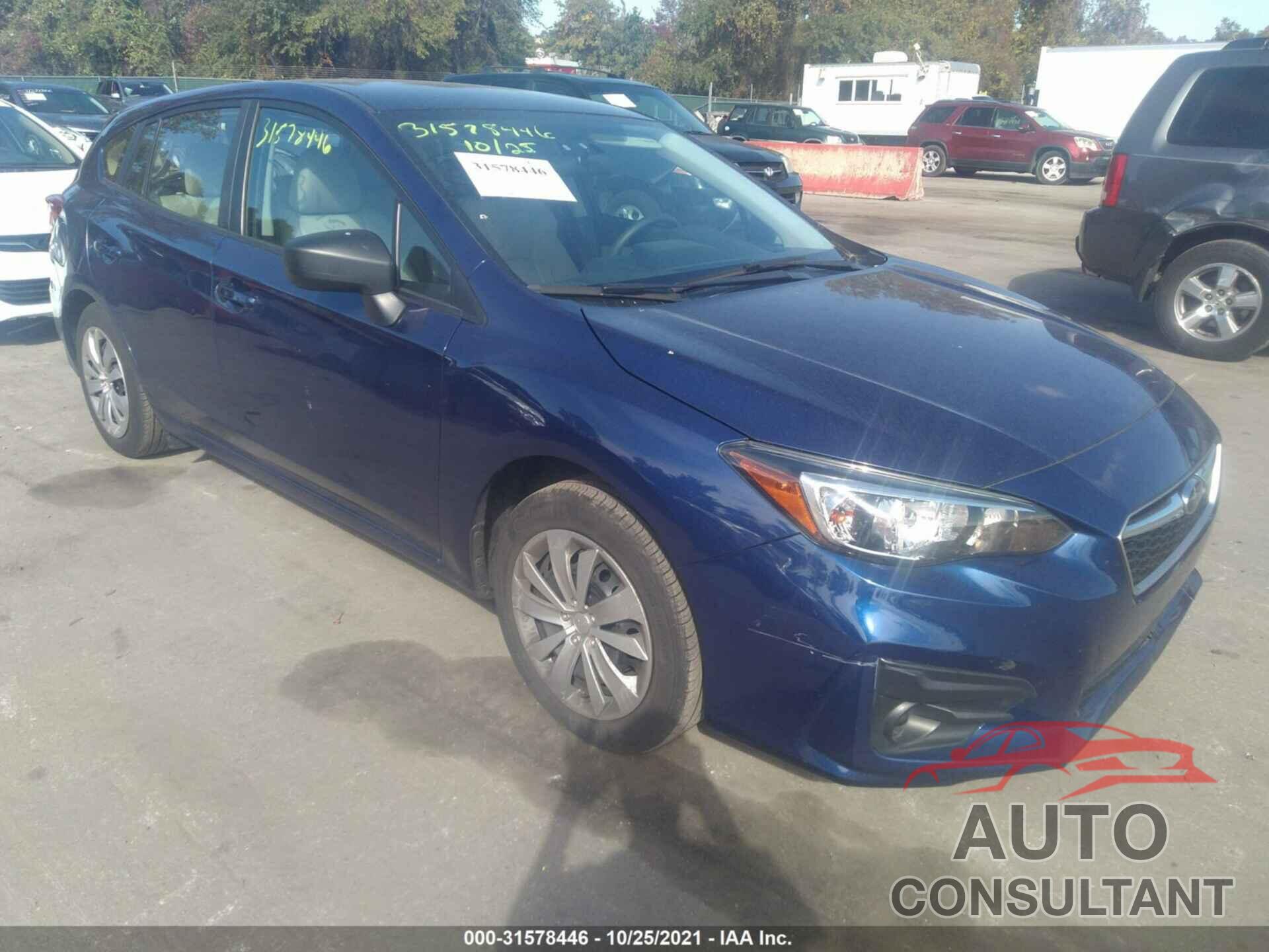 SUBARU IMPREZA 2018 - 4S3GTAA68J3712433