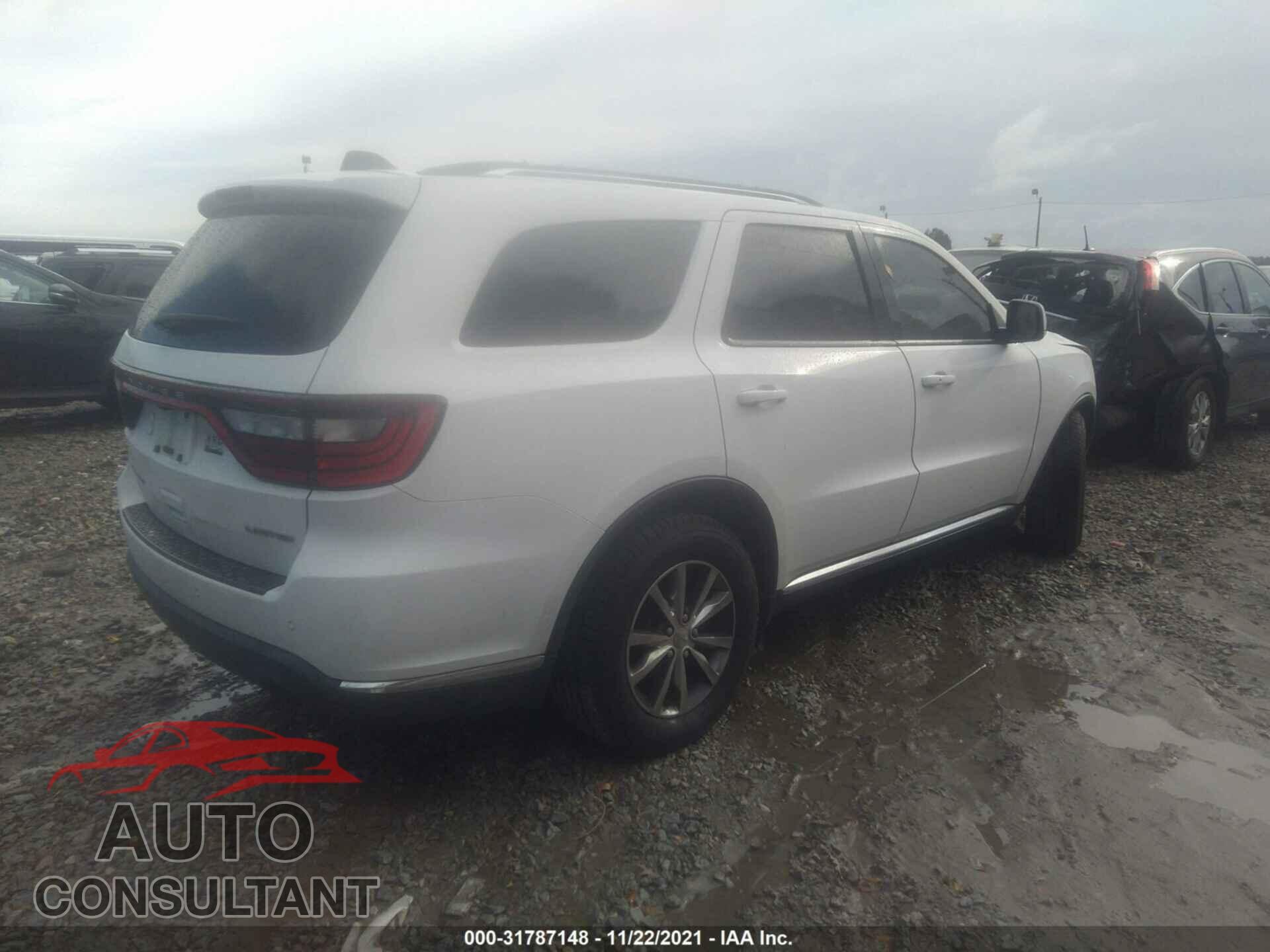 DODGE DURANGO 2016 - 1C4RDHDG4GC374007
