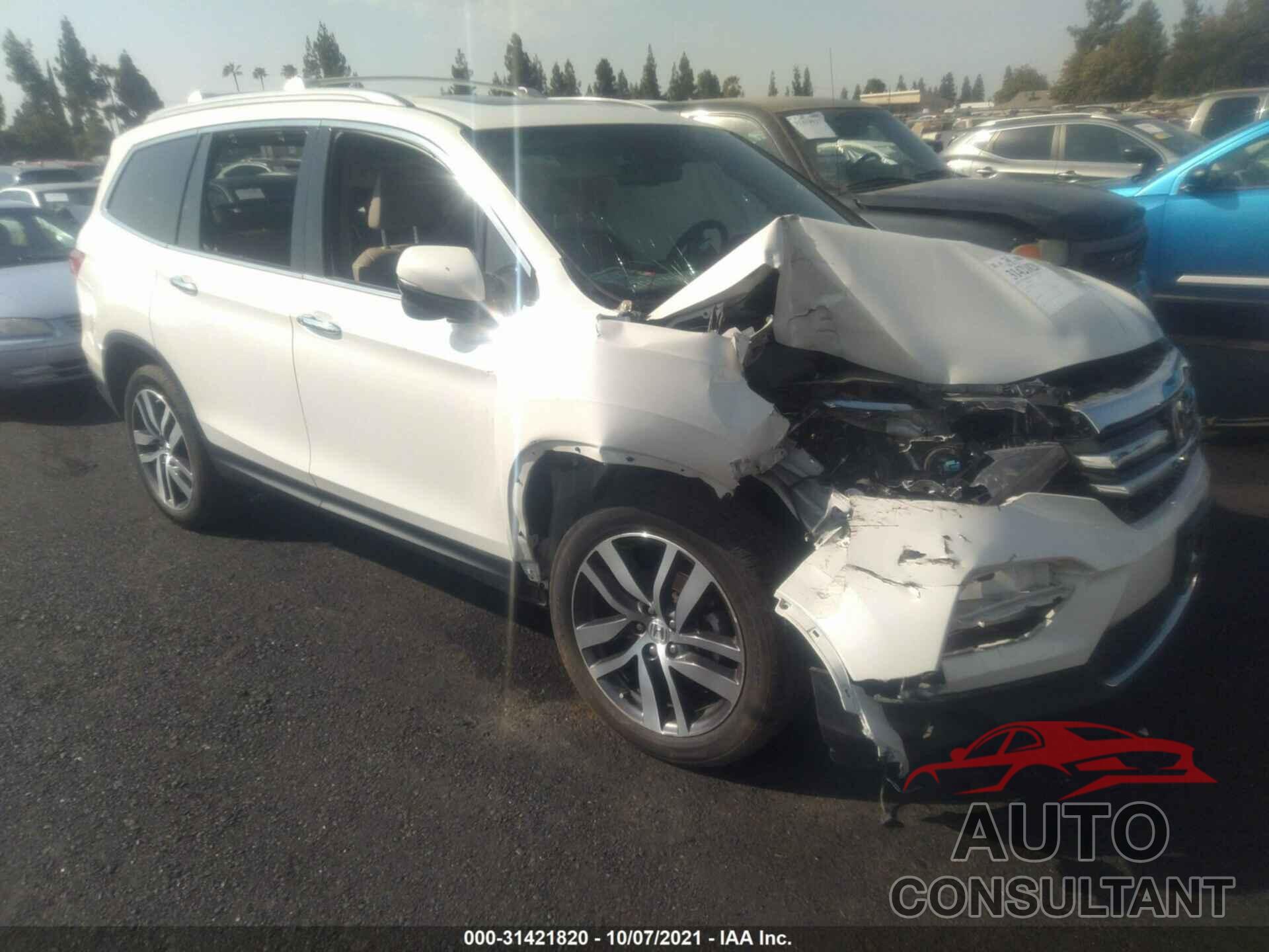 HONDA PILOT 2017 - 5FNYF5H97HB014525