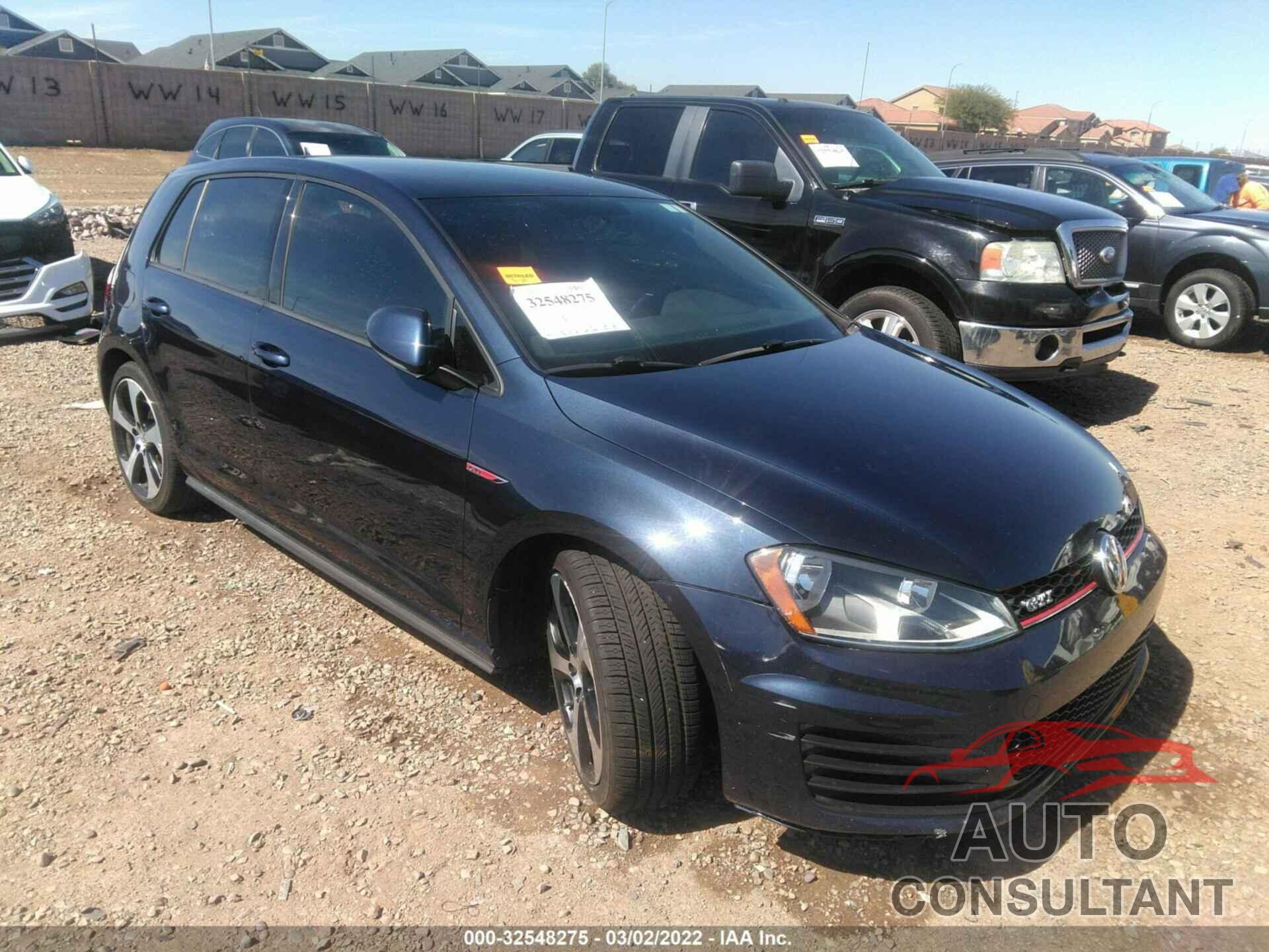 VOLKSWAGEN GOLF GTI 2017 - 3VW4T7AU3HM016413
