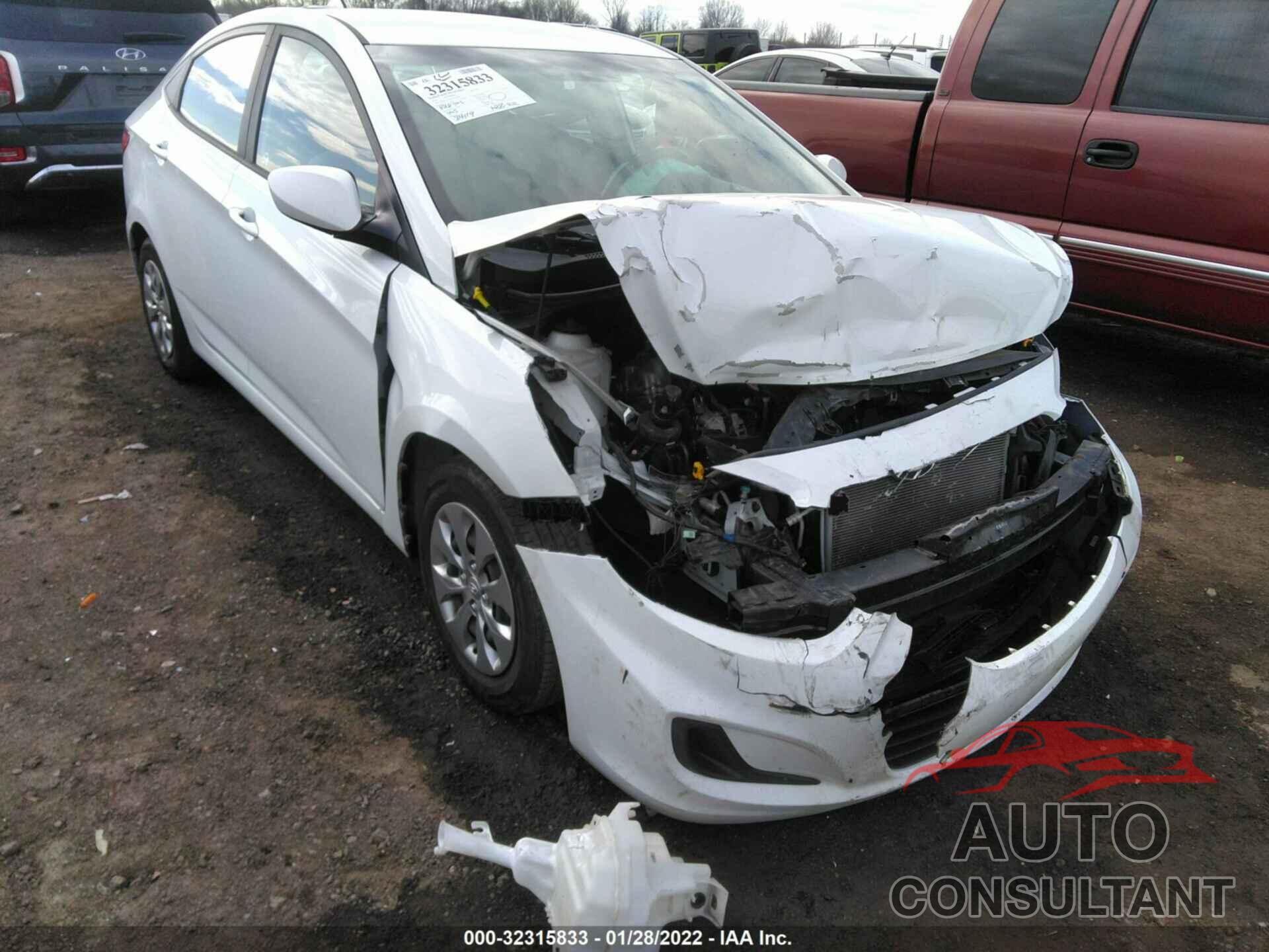 HYUNDAI ACCENT 2016 - KMHCT4AE9GU074988