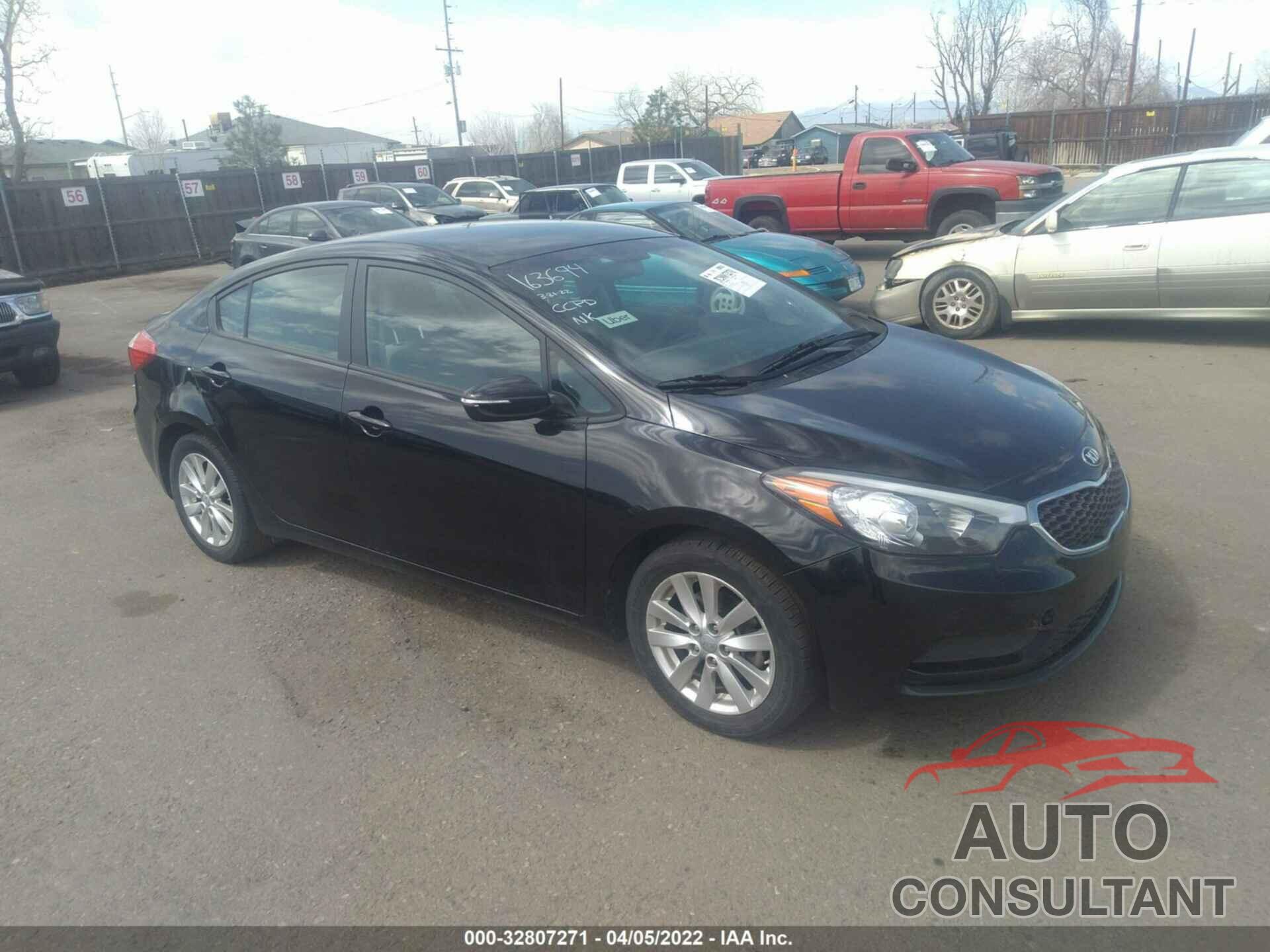 KIA FORTE 2016 - KNAFX4A65G5504277