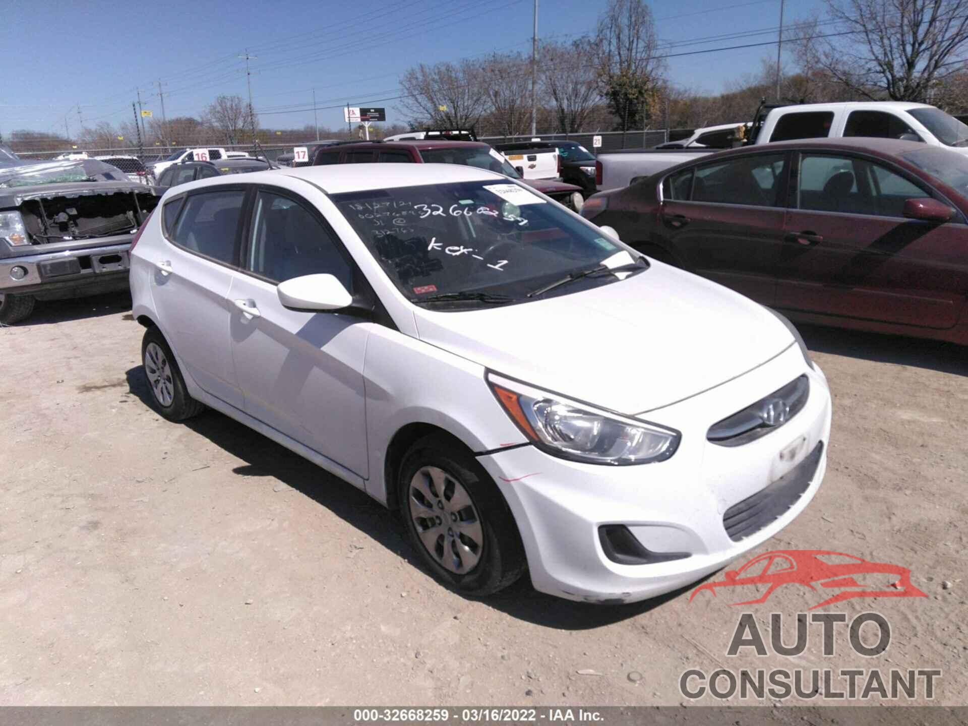 HYUNDAI ACCENT 2017 - KMHCT5AE9HU312765