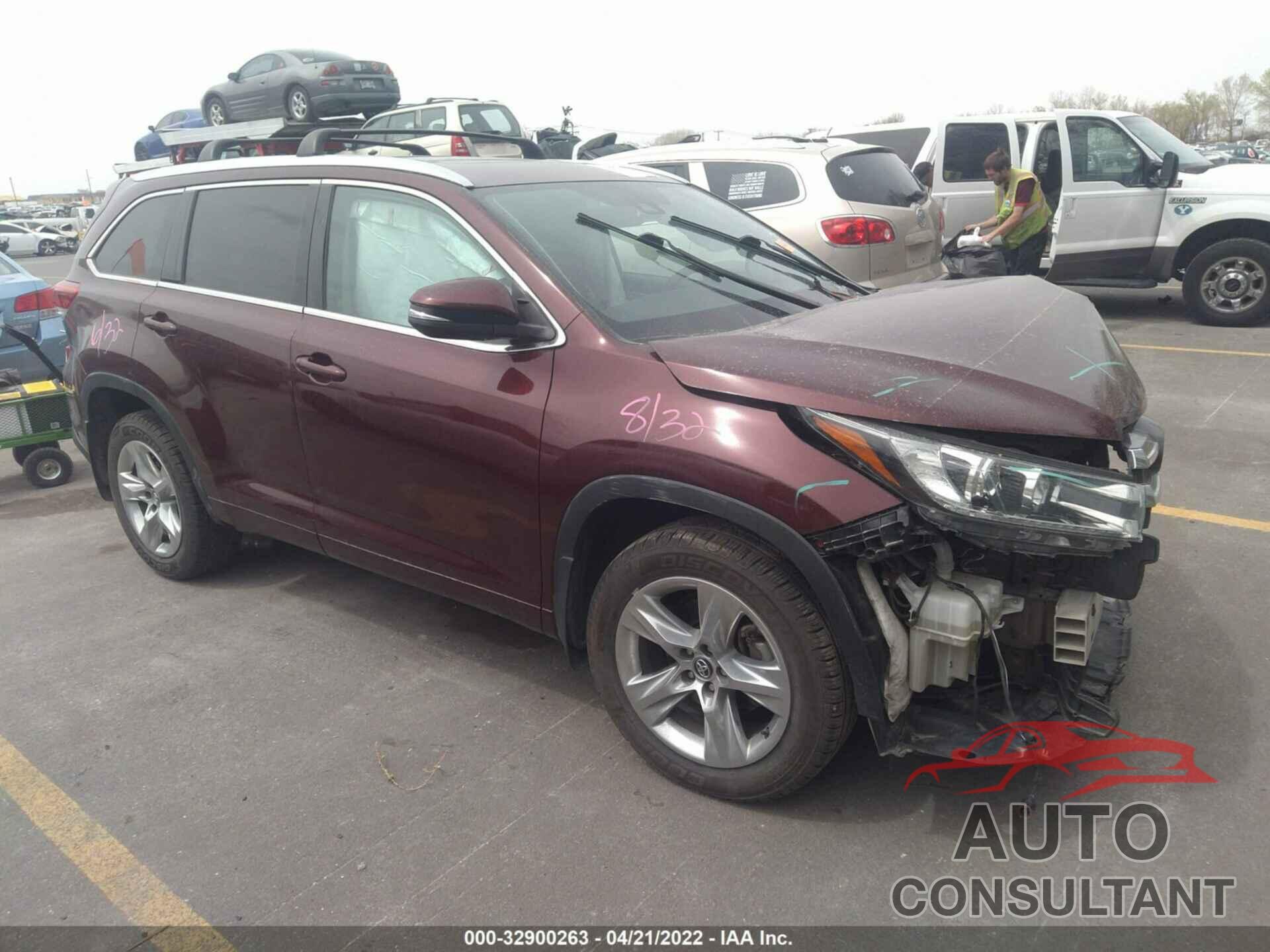 TOYOTA HIGHLANDER 2017 - 5TDDZRFH3HS456916
