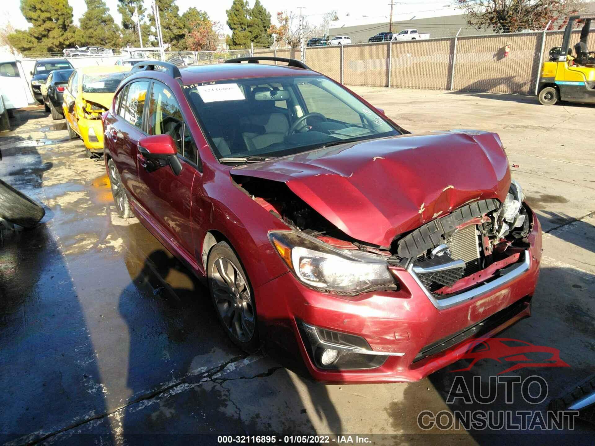 SUBARU IMPREZA WAGON 2016 - JF1GPAP66G8239368