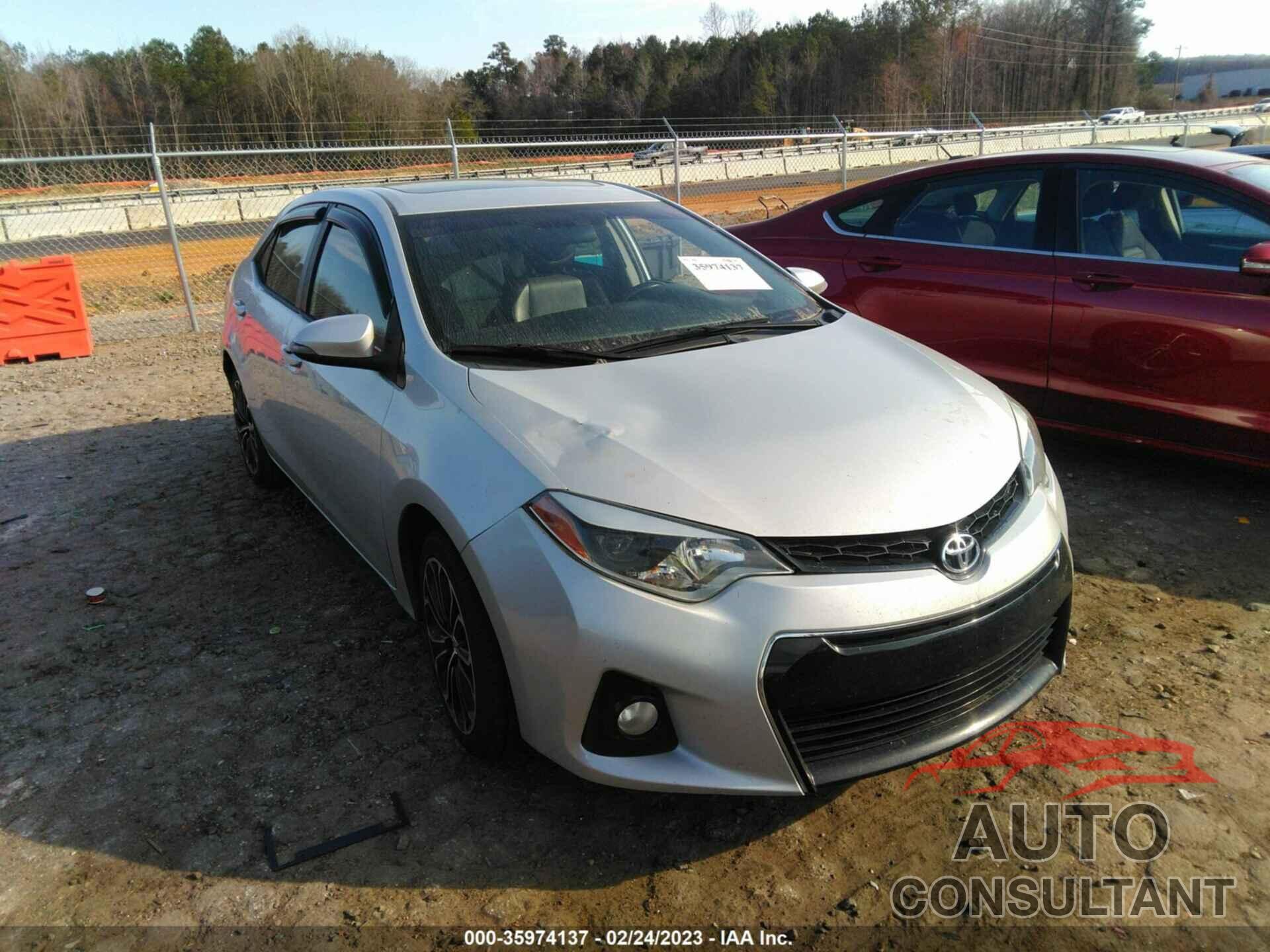 TOYOTA COROLLA 2016 - 2T1BURHE2GC509881