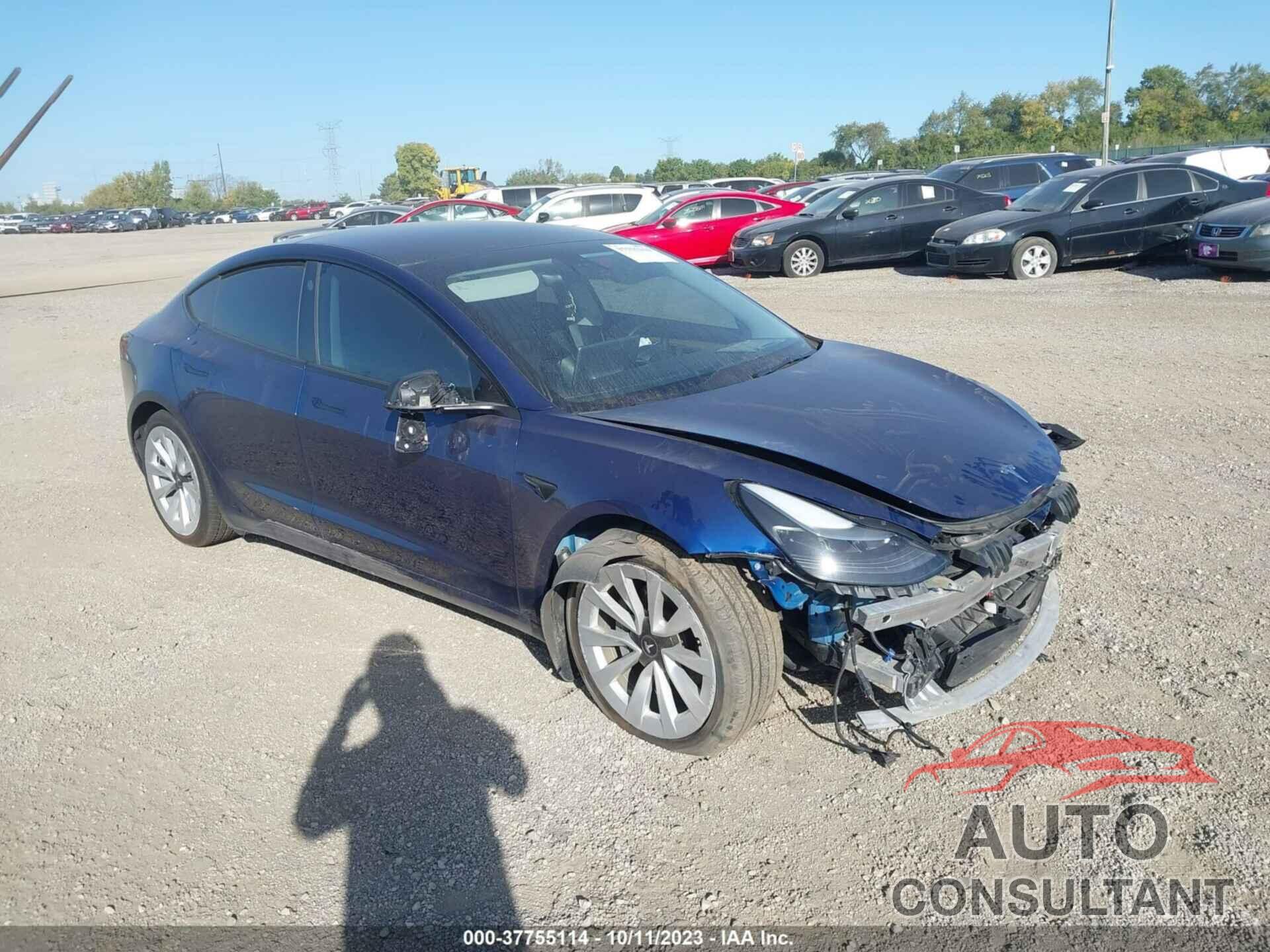 TESLA MODEL 3 2022 - 5YJ3E1EB2NF114685