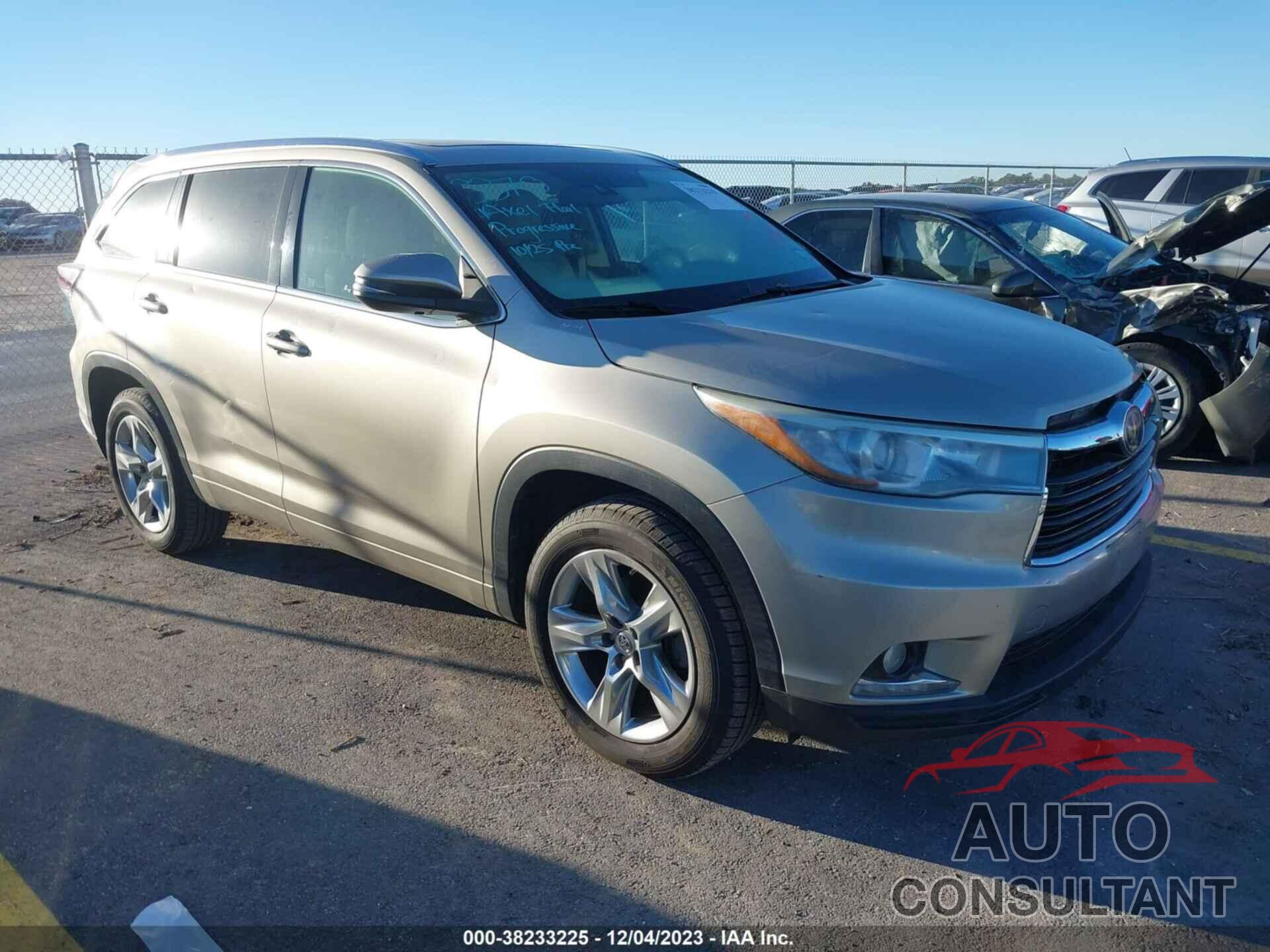 TOYOTA HIGHLANDER 2015 - 5TDYKRFH8FS093094