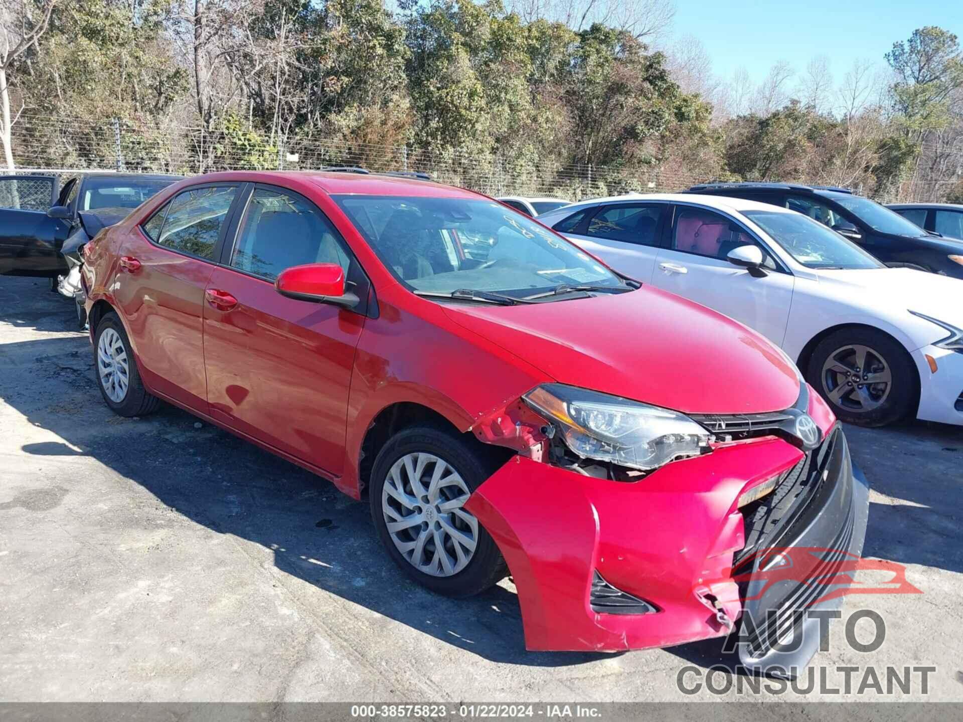 TOYOTA COROLLA 2019 - 5YFBURHE3KP878418