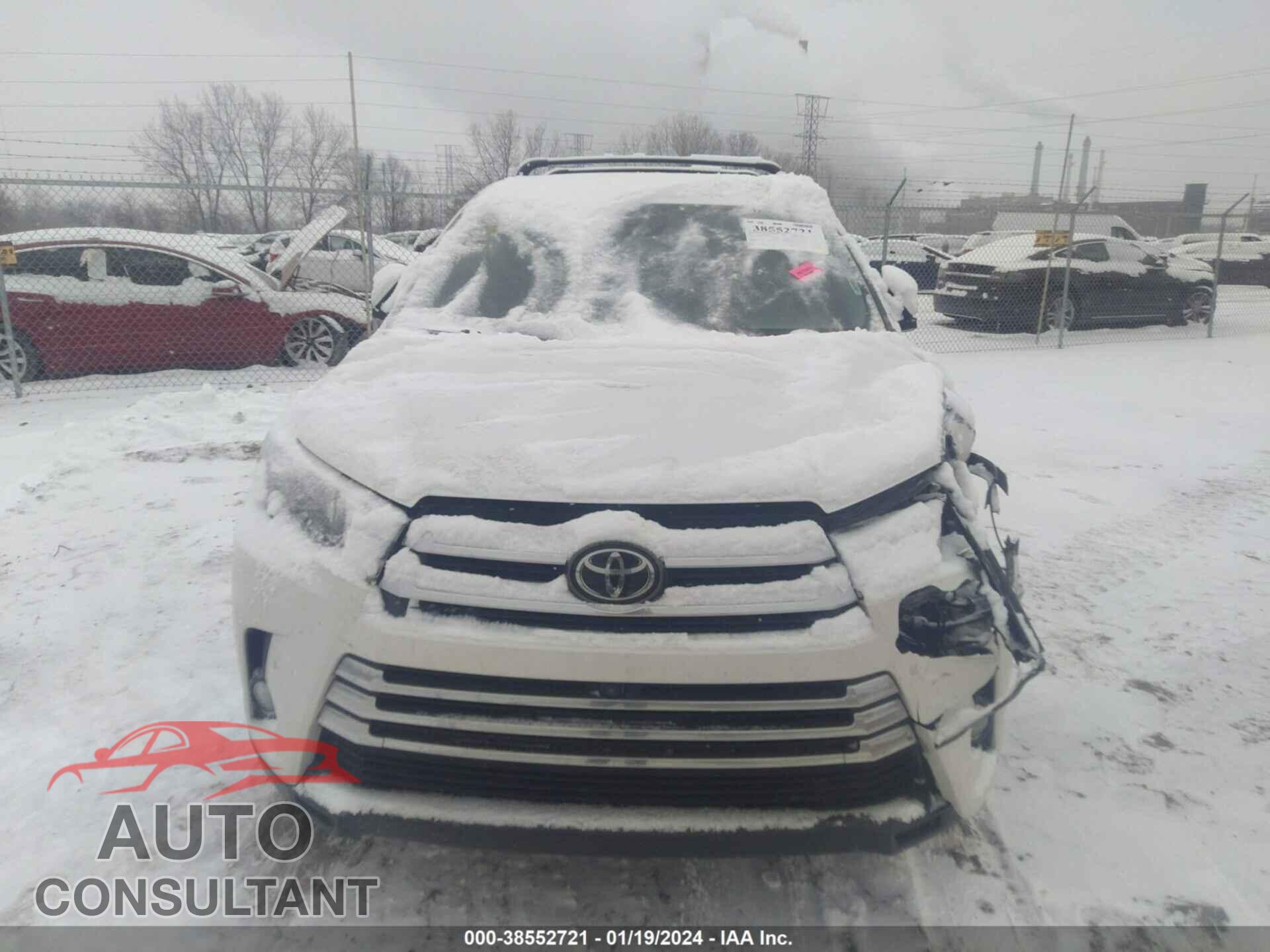 TOYOTA HIGHLANDER 2018 - 5TDDZRFH6JS492279