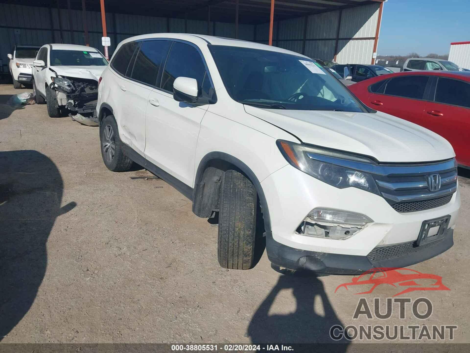 HONDA PILOT 2017 - 5FNYF5H56HB036237