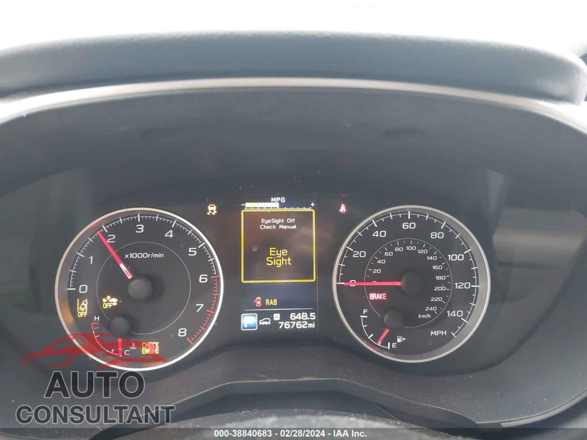 SUBARU ASCENT 2019 - 4S4WMACD6K3435380