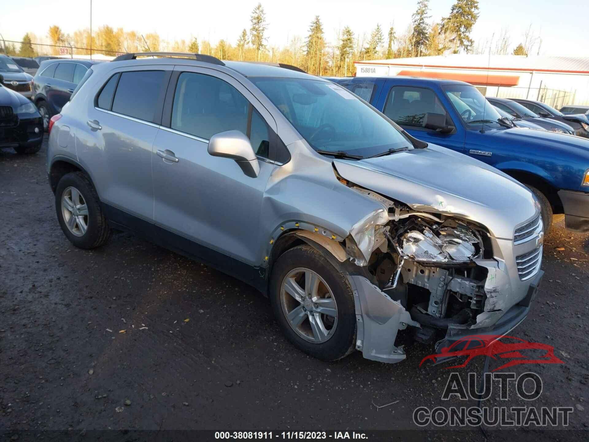 CHEVROLET TRAX 2015 - KL7CJRSB6FB219617