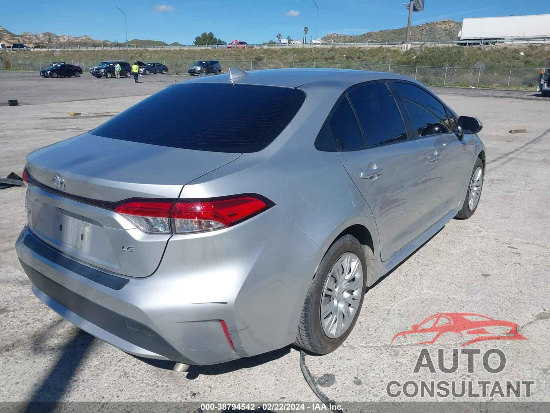 TOYOTA COROLLA 2020 - JTDEPRAE2LJ106822