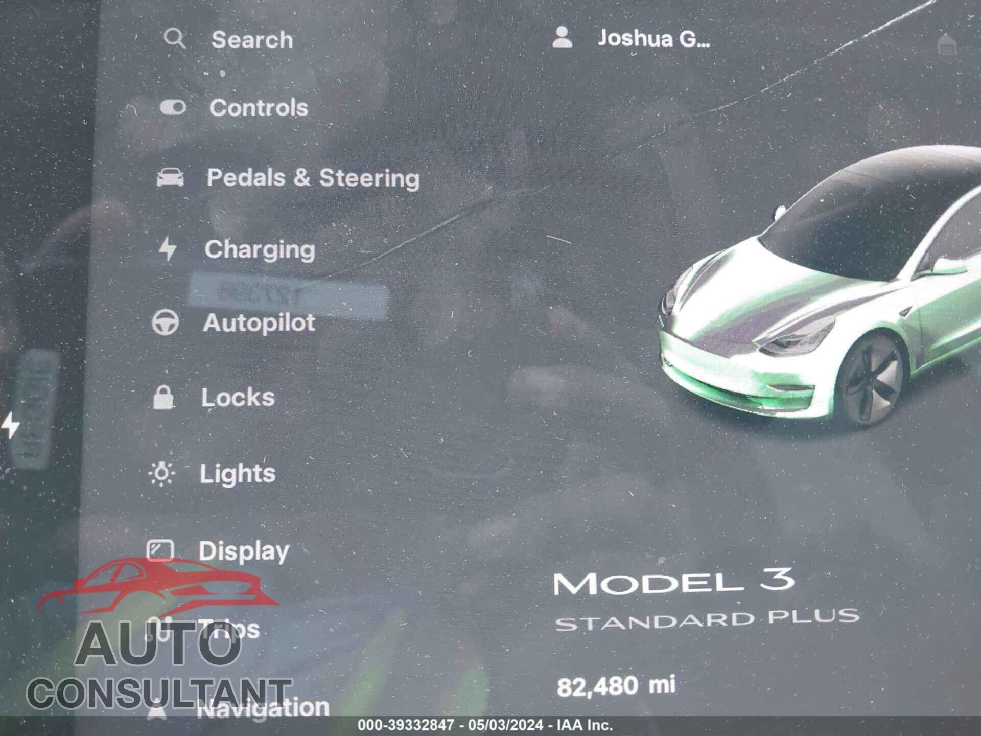 TESLA MODEL 3 2020 - 5YJ3E1EA5LF630348