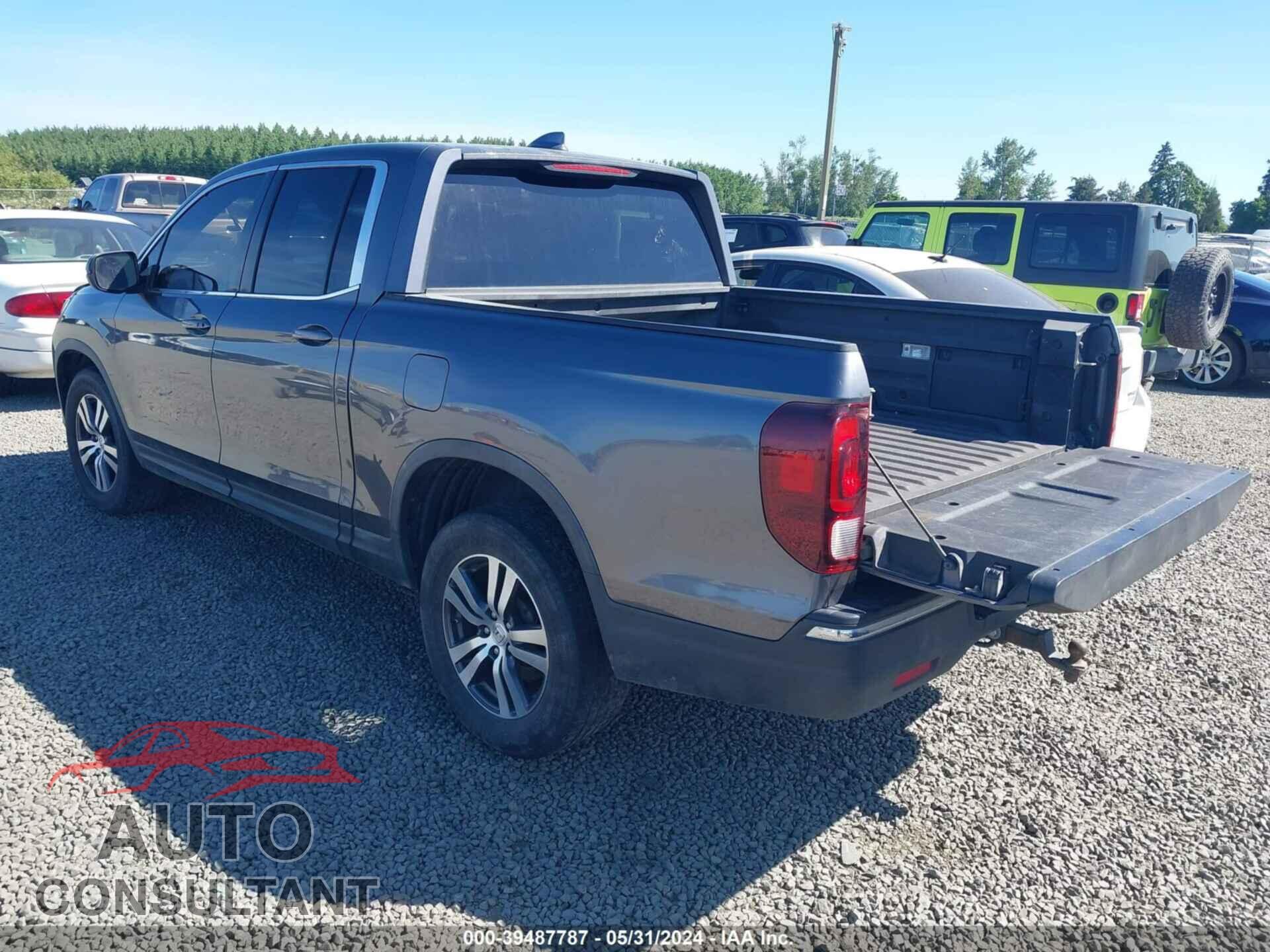 HONDA RIDGELINE 2017 - 5FPYK3F41HB036714