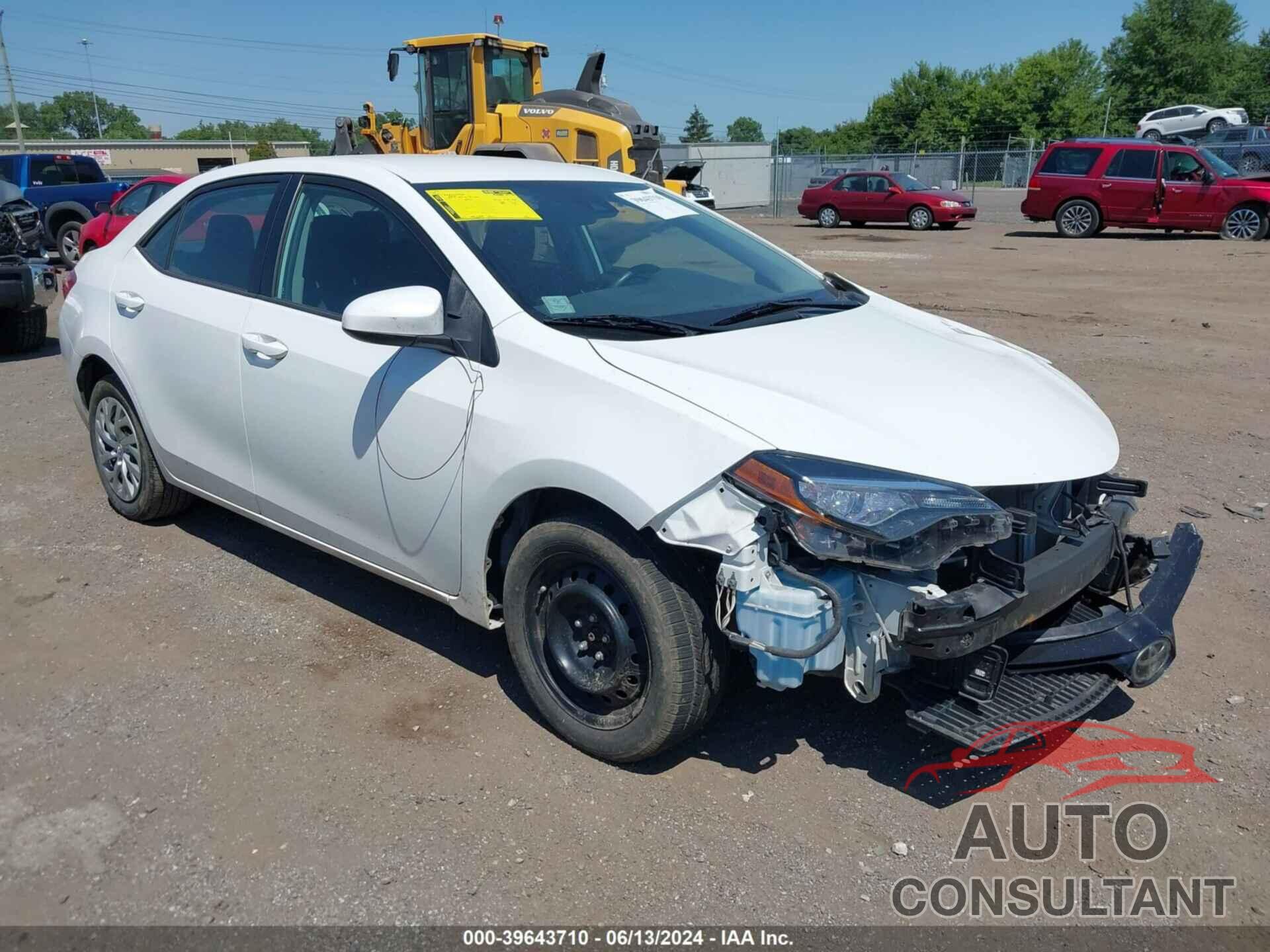 TOYOTA COROLLA 2017 - 2T1BURHE2HC856712