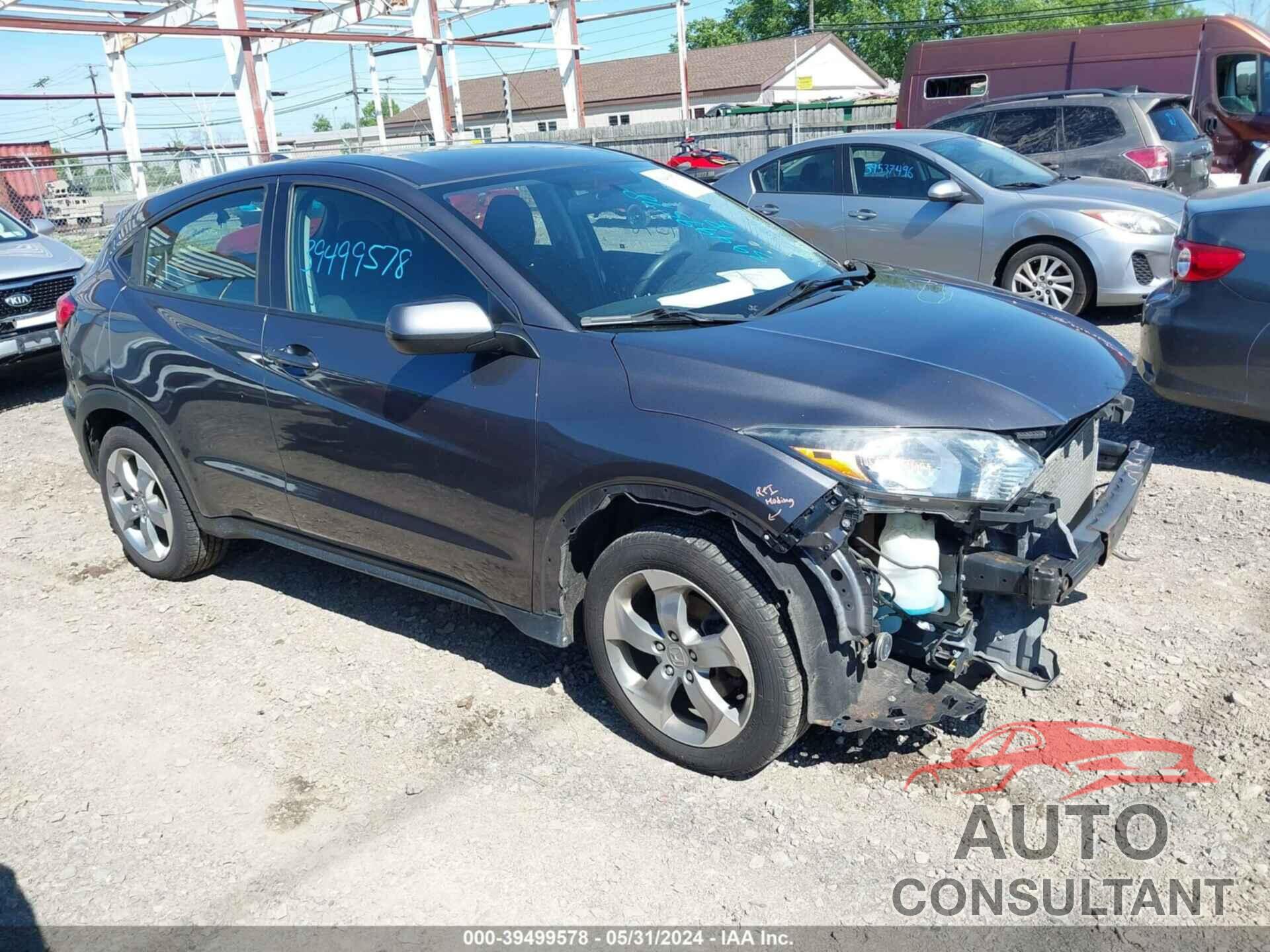 HONDA HR-V 2016 - 3CZRU5H30GM754069