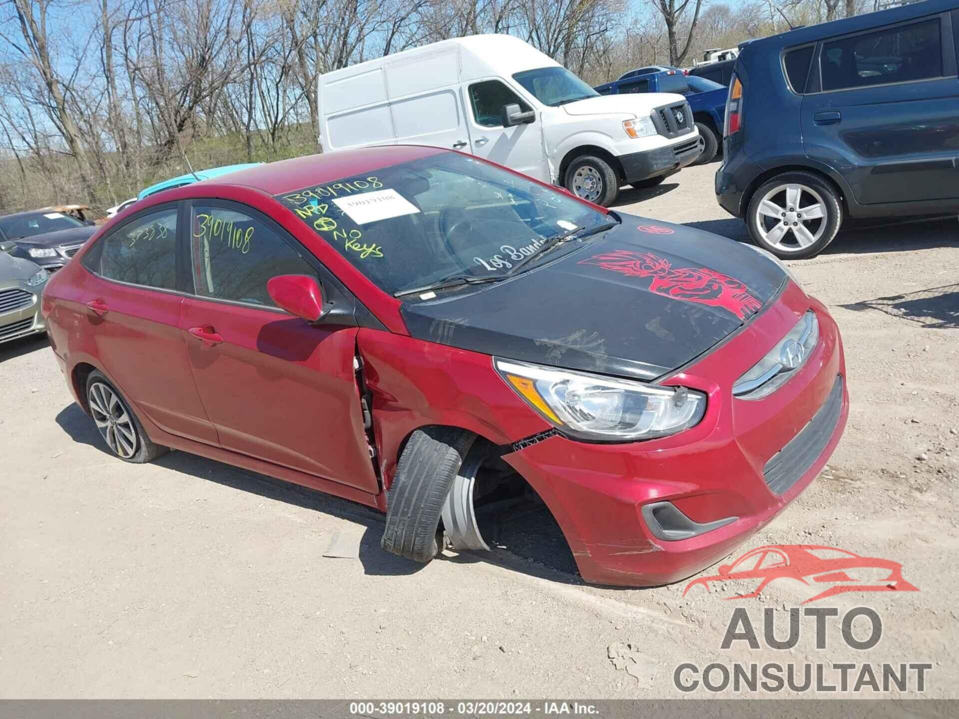 HYUNDAI ACCENT 2017 - KMHCT4AE4HU373838