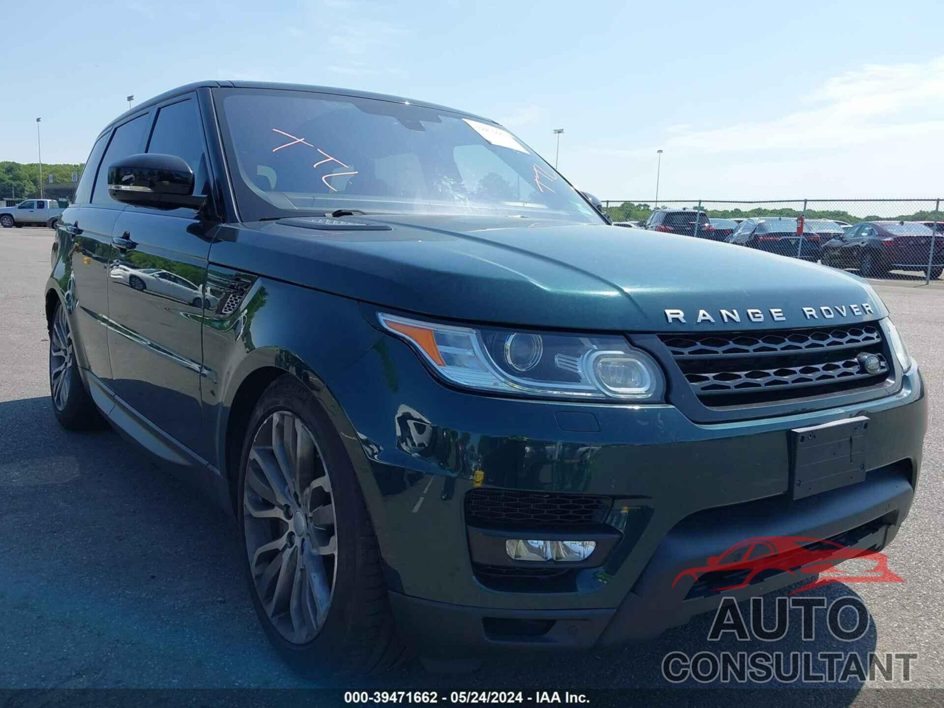 LAND ROVER RANGE ROVER SPORT 2016 - SALWR2EF3GA543395