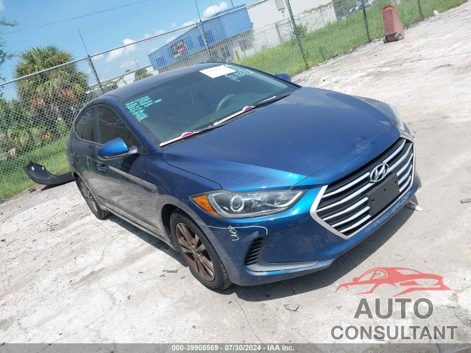 HYUNDAI ELANTRA 2017 - 5NPD84LF3HH057020